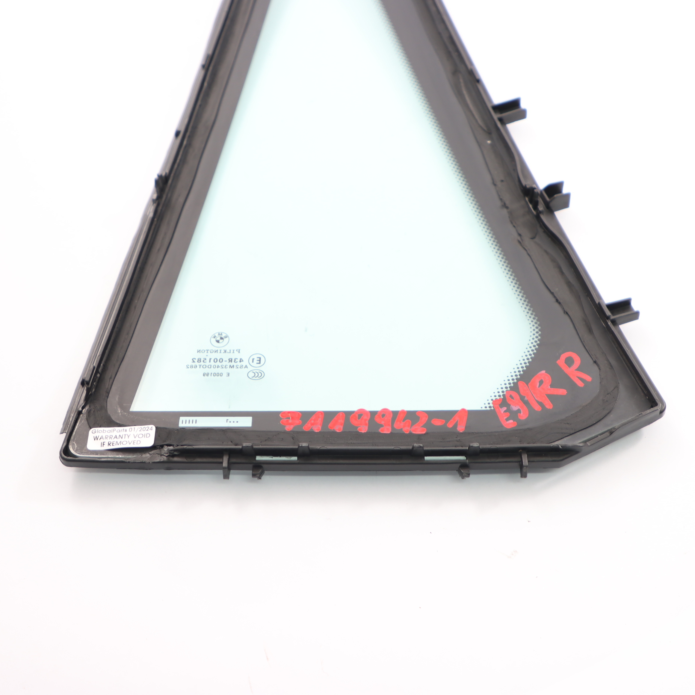 BMW E91 Rear Right Door Fixed Triangle Window Green AS2 7119942