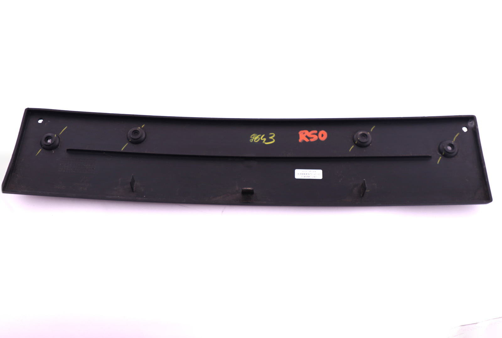 Mini Cooper R50 R52 Front Bumper Registration Plate Cover