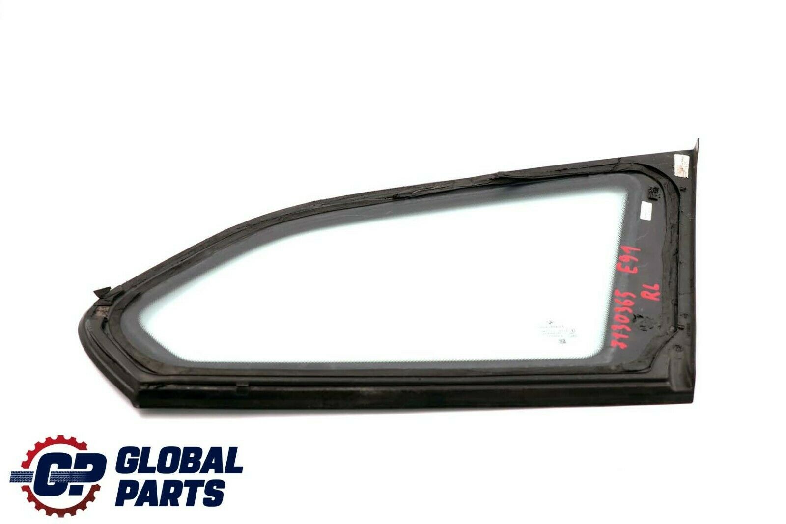 BMW 3 Series E91 E91N LCI Green Side Window With Gasket Left N/S Rear Glass AS2