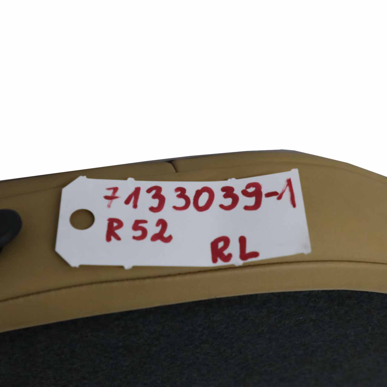 Mini R52 Cabrio Sitzlehne hinten links Weiches Leder Cordoba Beige