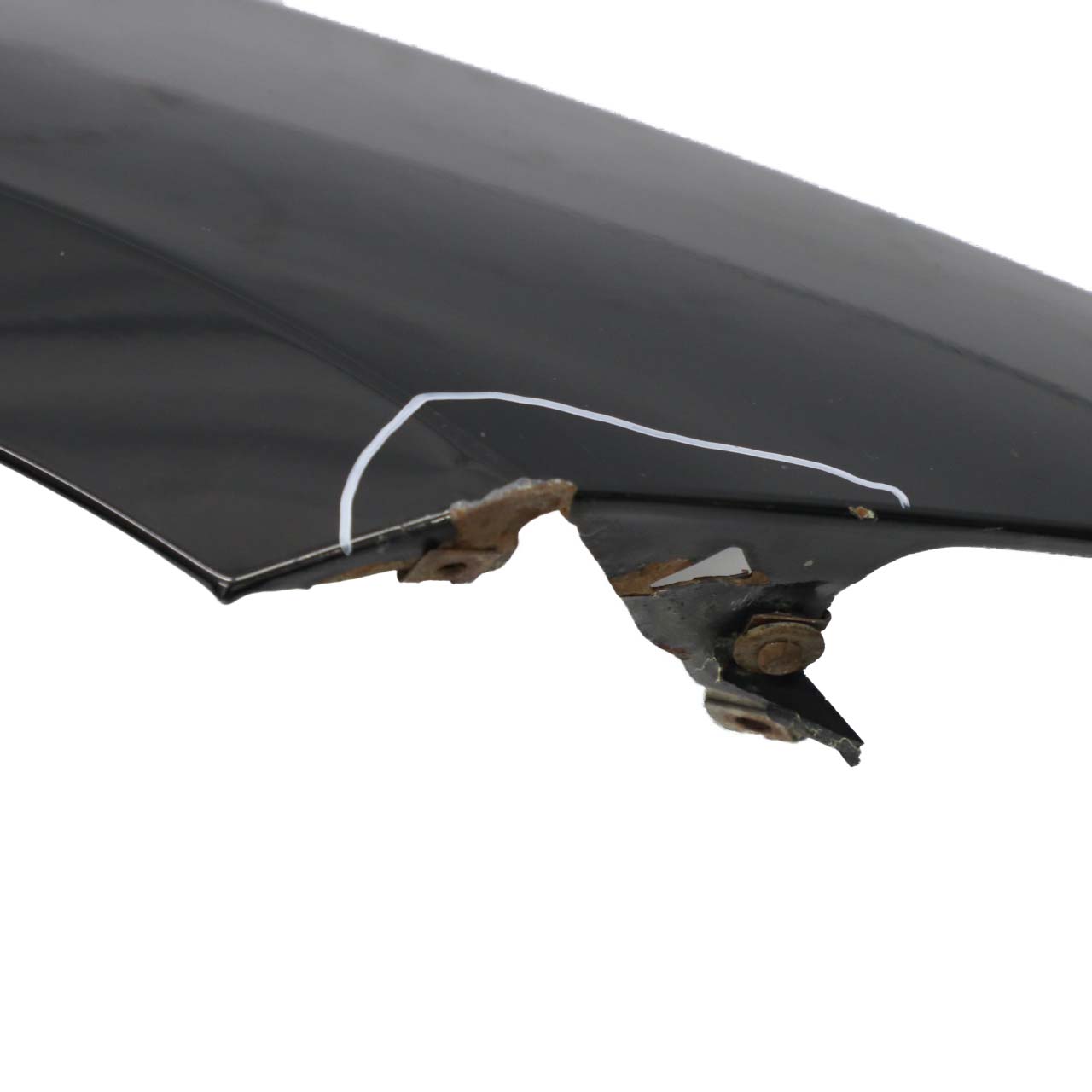 BMW 1 E81 E87 3 Side Panel Fender Wing Front Right O/S Schwarz 2 Black 668