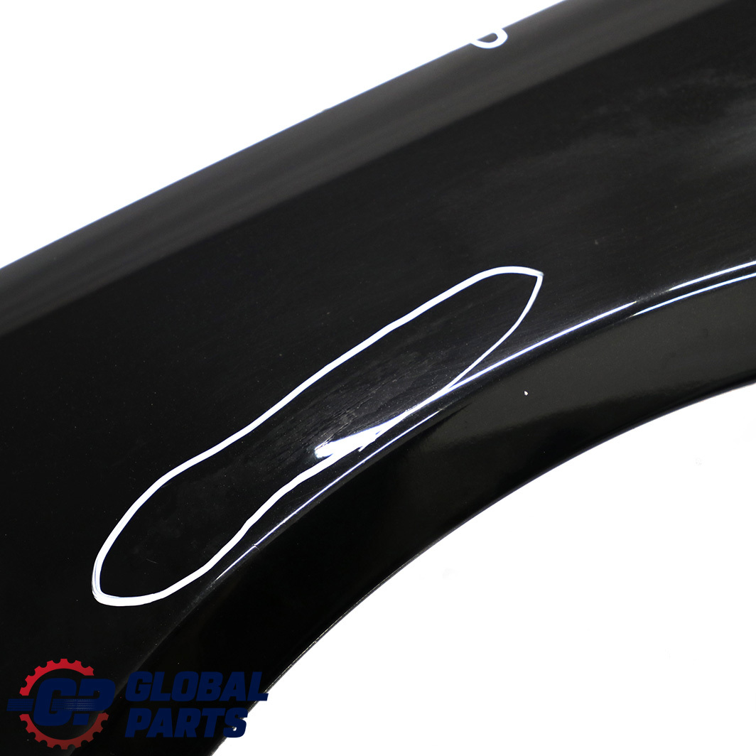 BMW 7 E65 E66 Side Panel Wing Front Left N/S Black Sapphire Metallic - 475