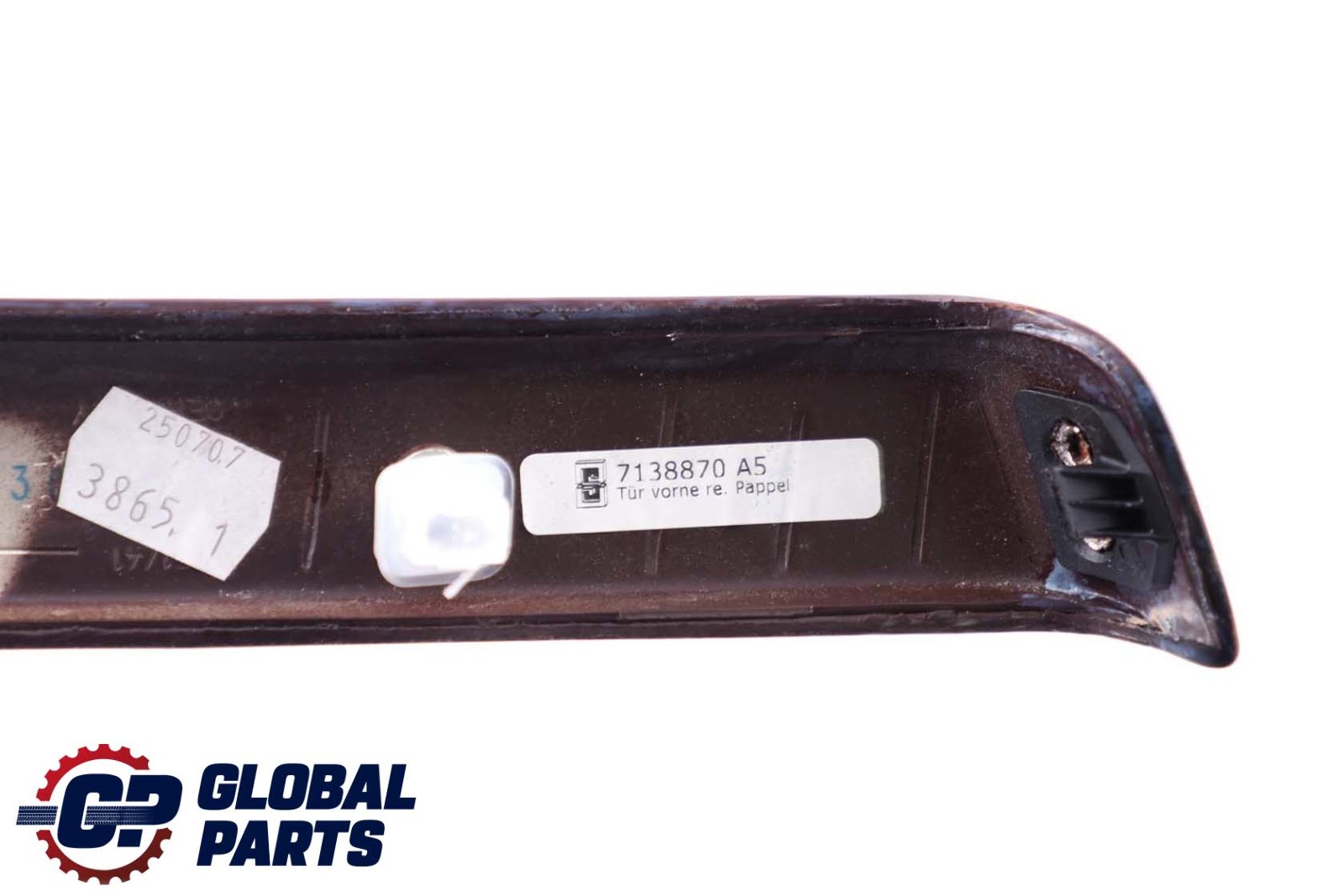 BMW E90 E91 Trim Door Front Right O/S Strip Wood Poplar Grain 7138870