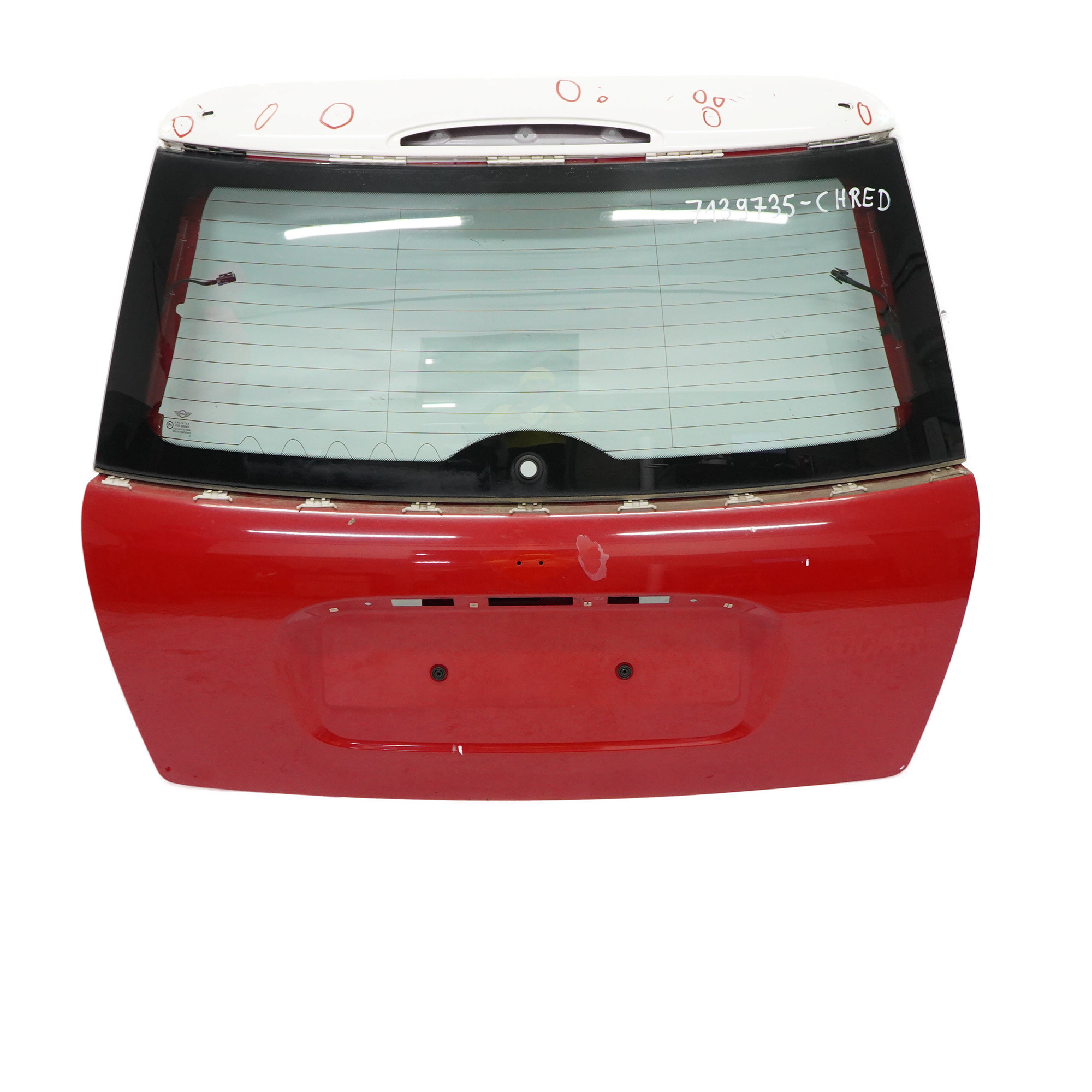 Mini Cooper R50 R53 Boot Trunk Lid Tailgate Chili Red - 851