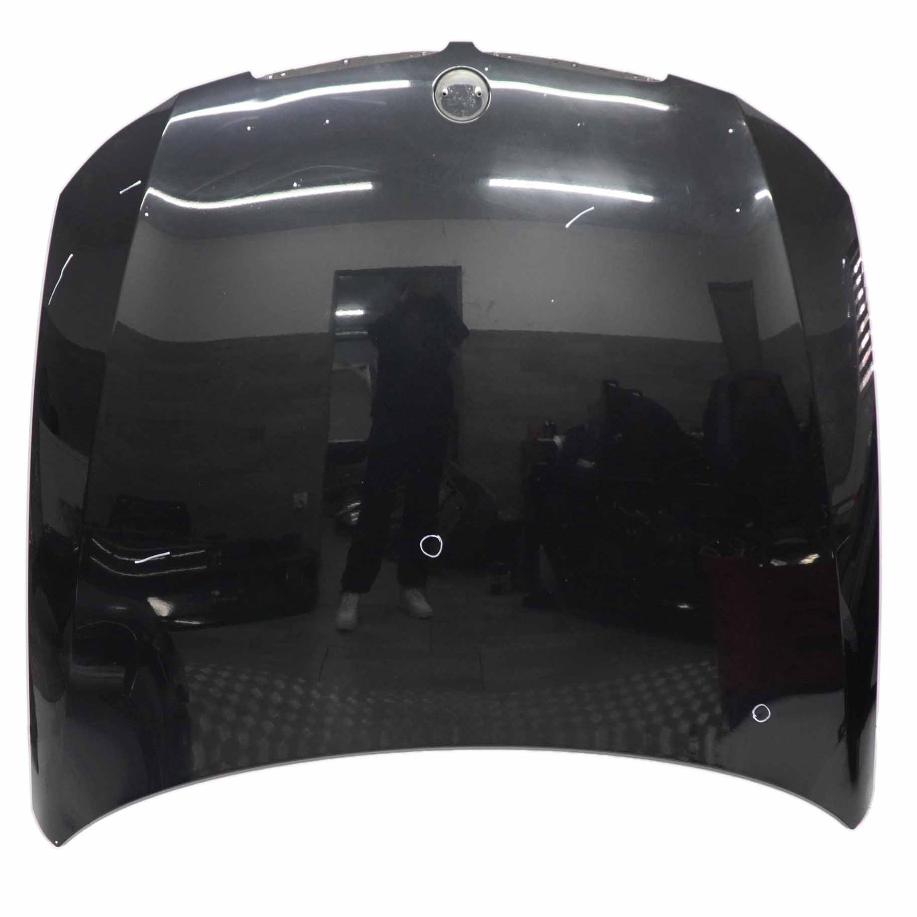 BMW E90 E91 Hood Bonnet Front Black Sapphire Metallic - 475