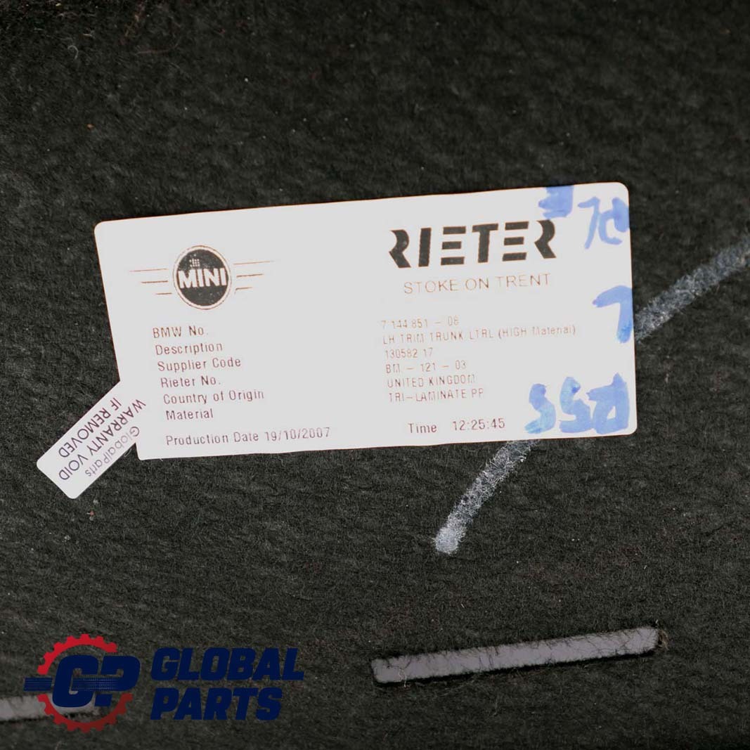 BMW Mini Clubman R55 Verkleidung Gepäckraum links 7144851