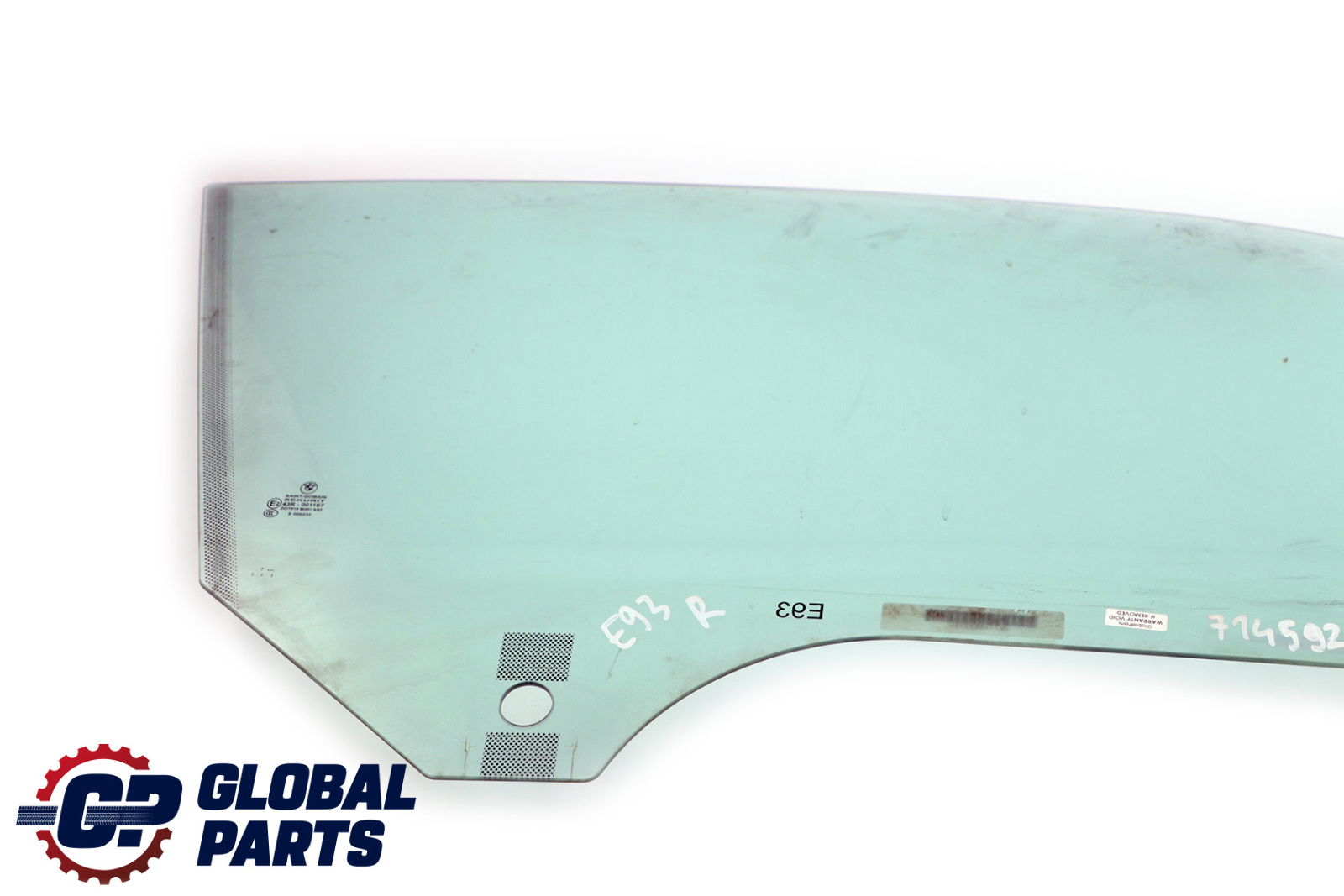 BMW 3 Series E93 Door Window Glass Front Right O/S Green AS2