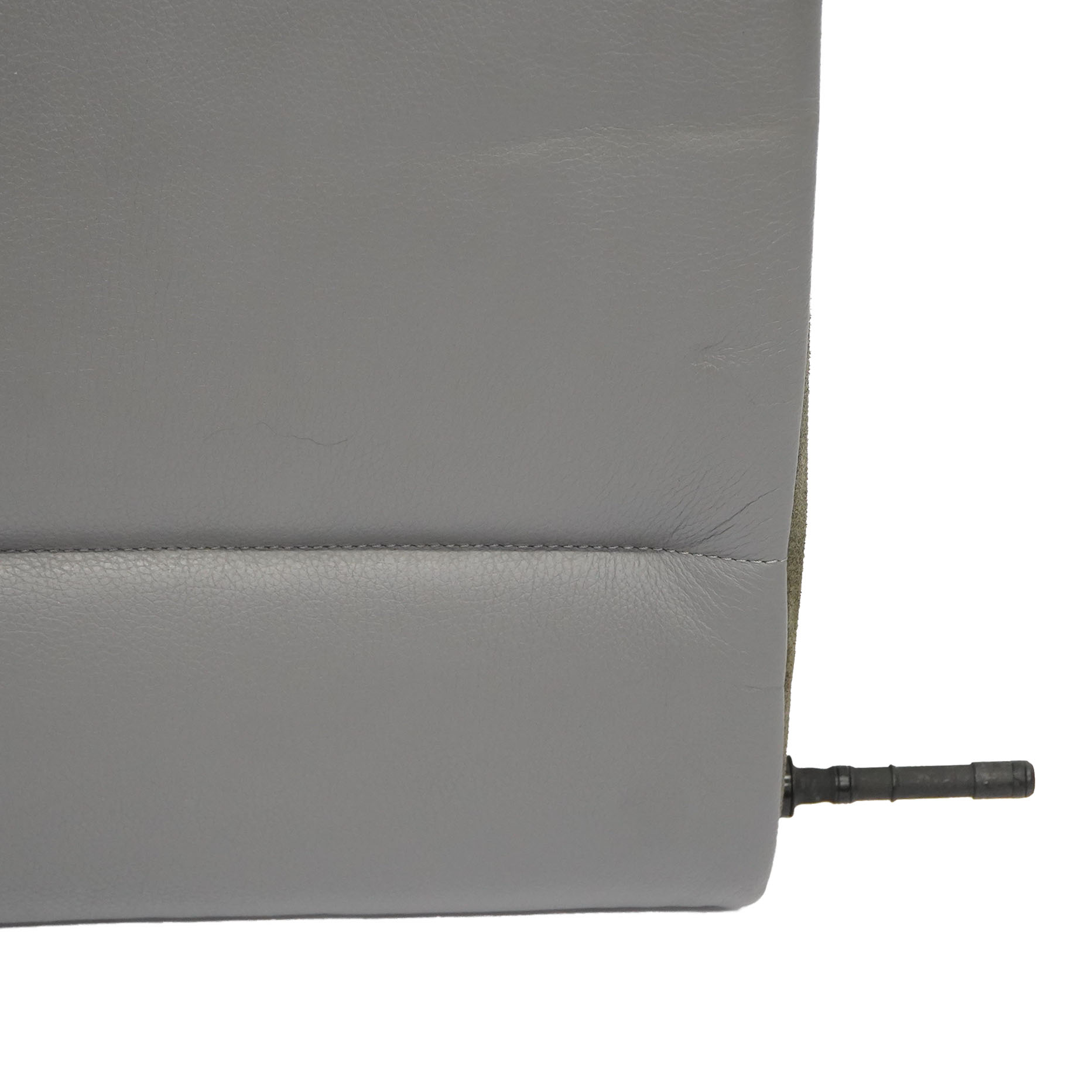 Rear Seat Backrest BMW E90 Right O/S Back Covering Grey Leather 7146957