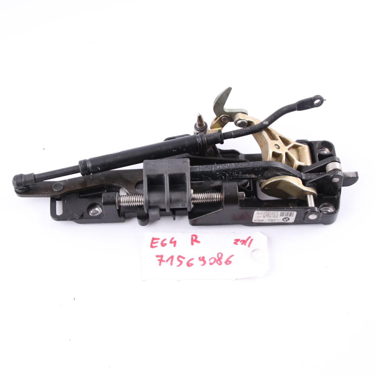 BMW E64 Roof Hinge Folding Soft Top Frame Right O/S Hydraulic Lock 7156986