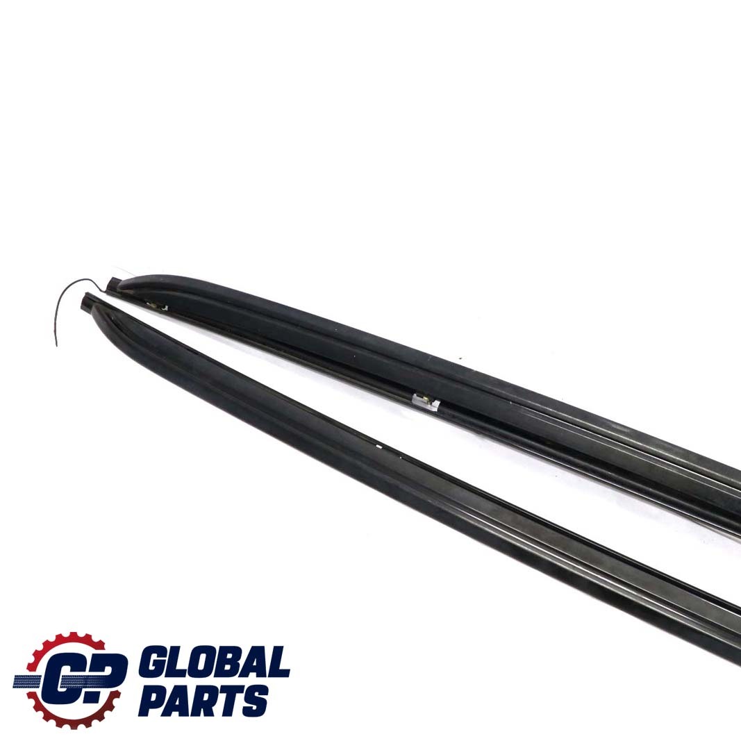 BMW X5 E70 Left Right Roof Railing Rack Trim Strip Set Carbon Black - 416