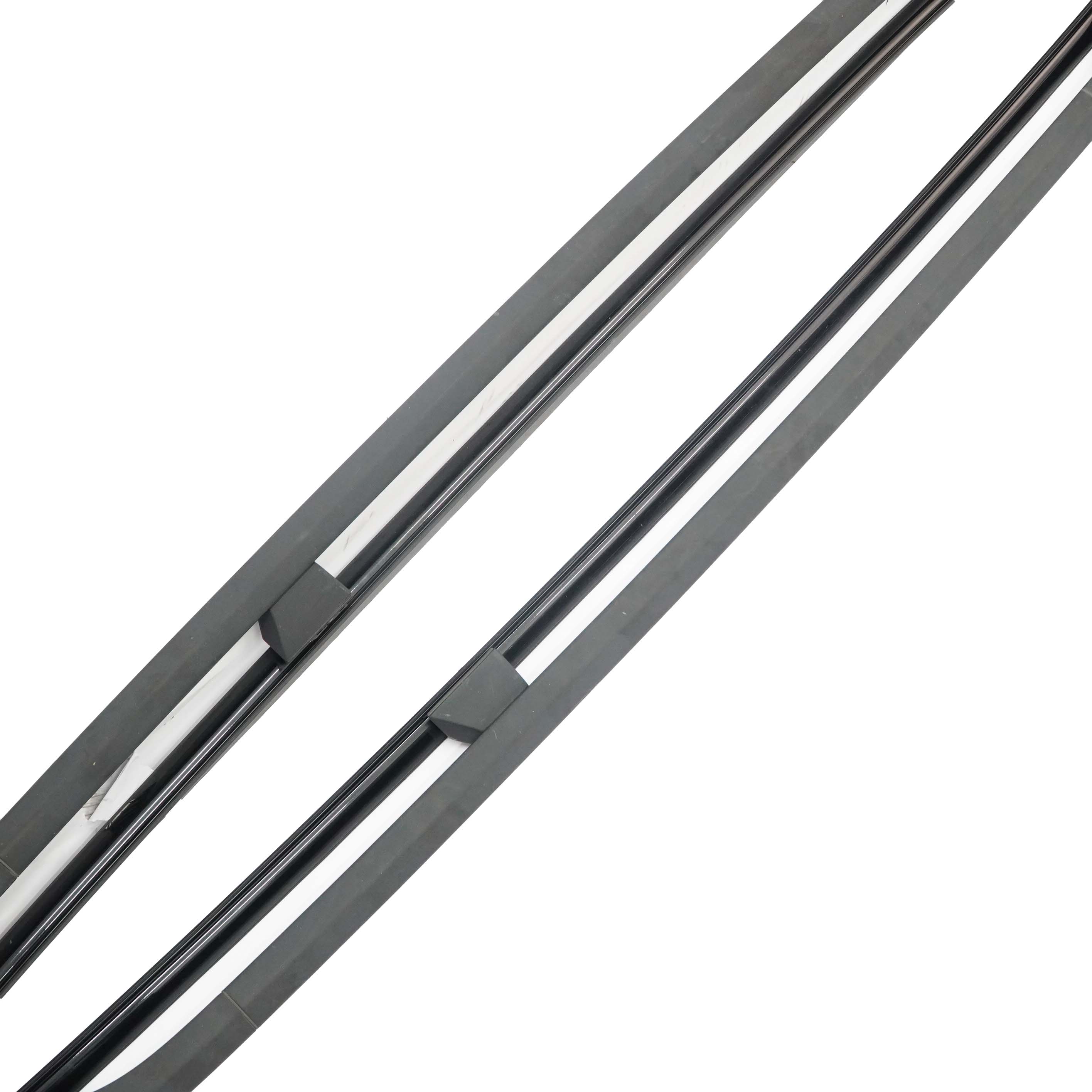 BMW X5 E70 Left Right N/O/S Roof Railing Rack Trim Strip Set Black Sapphire 465