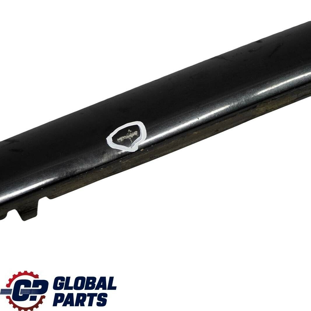 BMW 1 E81 E87 LCI Rear Bumper Trim Strip Moulding Guard Black Sapphire - 475