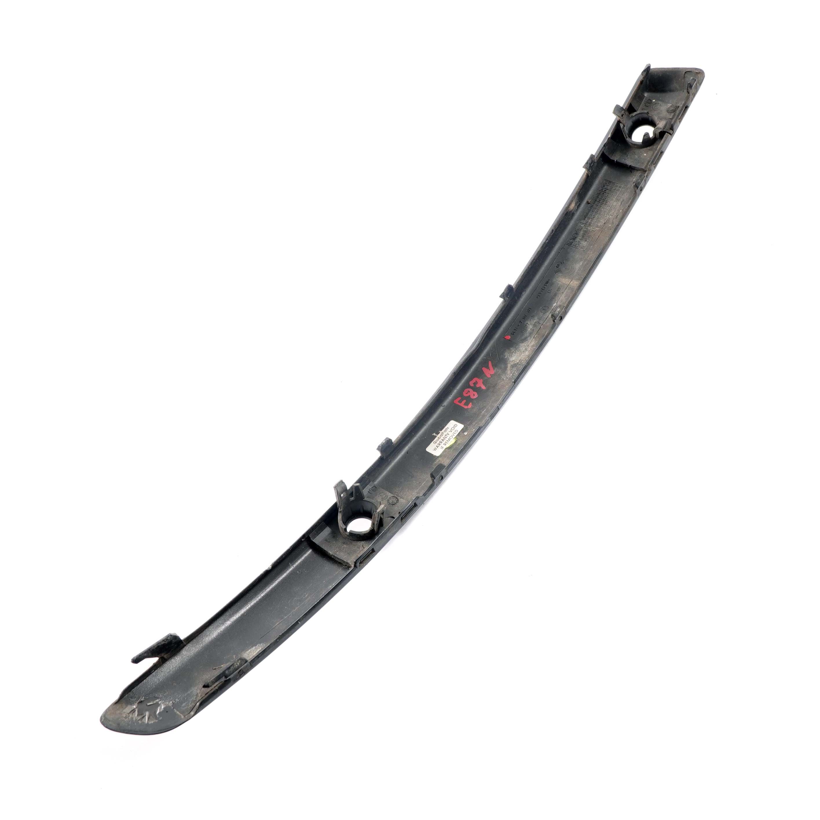 BMW E87N LCI Bumper Strip Front Left N/S Covering Trim Panel E81 Black