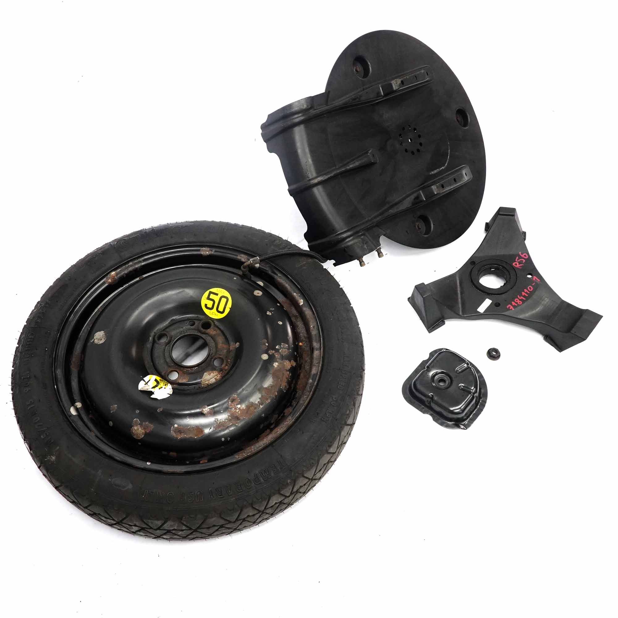 Mini Cooper R50 R52 R56 R58 Emergency Spare Wheel Cover Set Kit 6800205