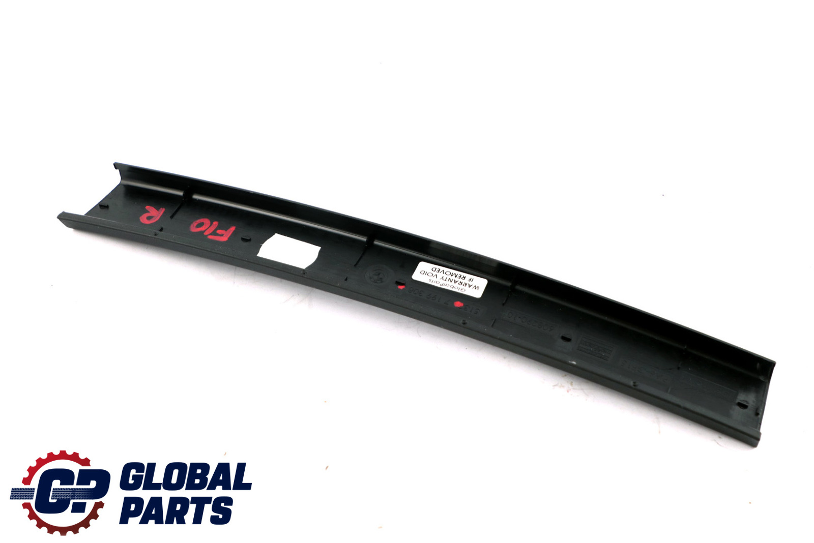 BMW 5 Series F10 Rear Right O/S Window Guide Web Cover Trim Black 7199308