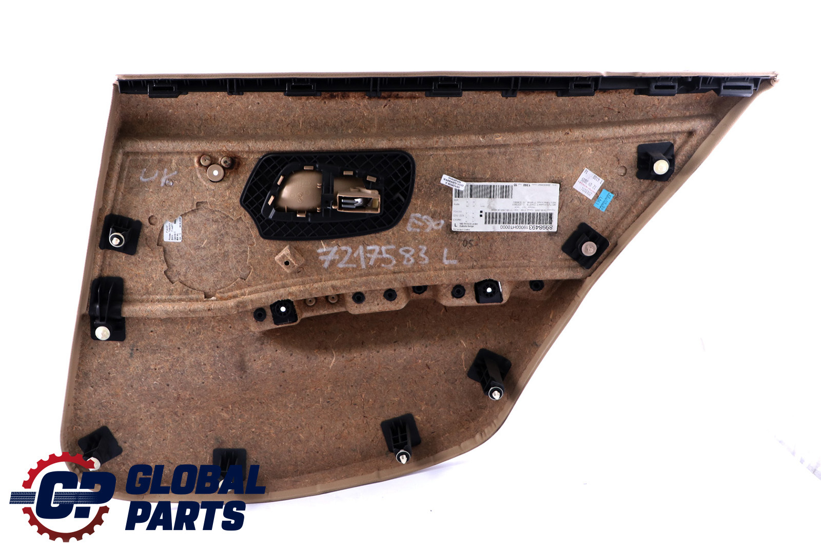 BMW 3 Series E90 Rear Left N/S Door Card Lining Beige Leather Trim Panel