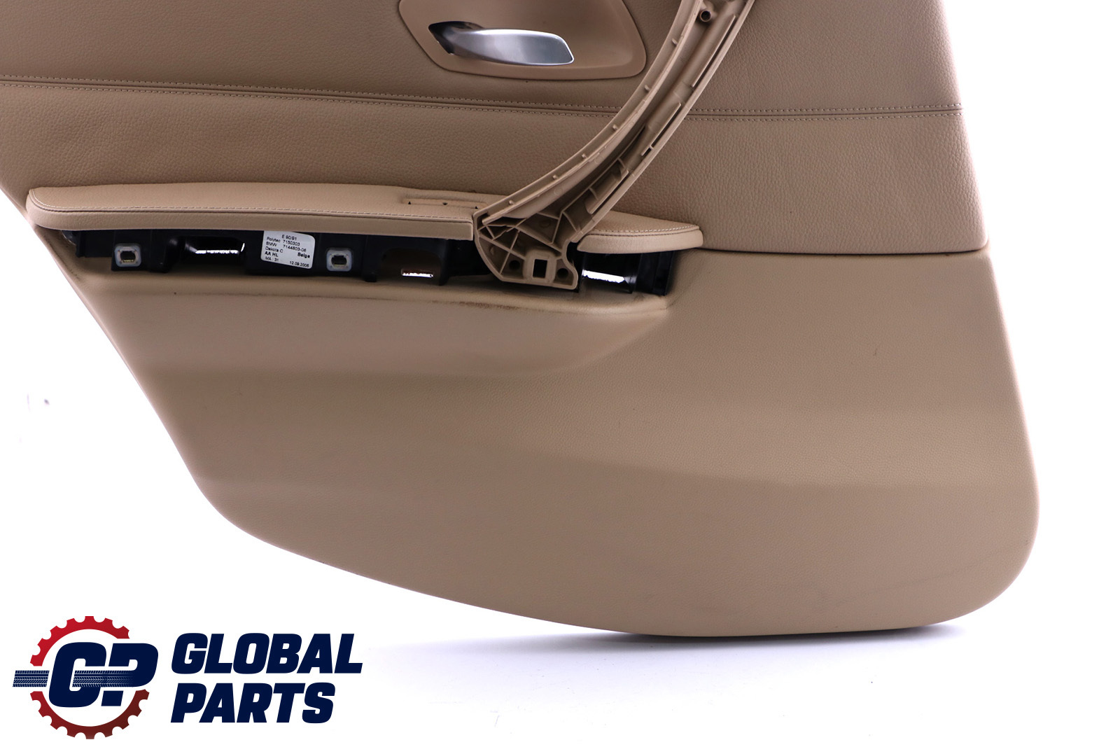 BMW 3 Series E90 Rear Left N/S Door Card Lining Beige Leather Trim Panel