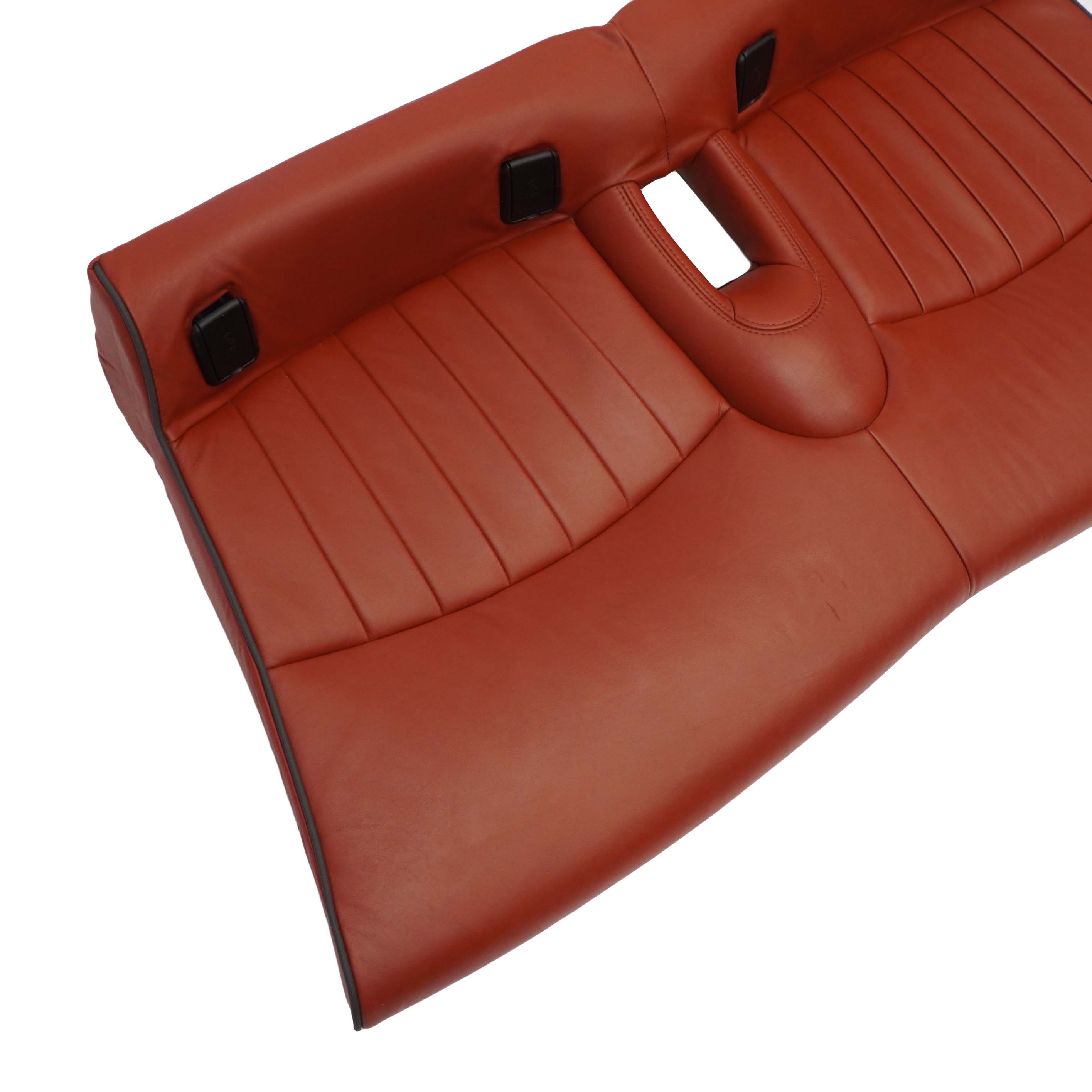 Mini Cooper R56 R57 Rücksitz Hinten Sofa Sitz Bezug Leder Redwood Rot