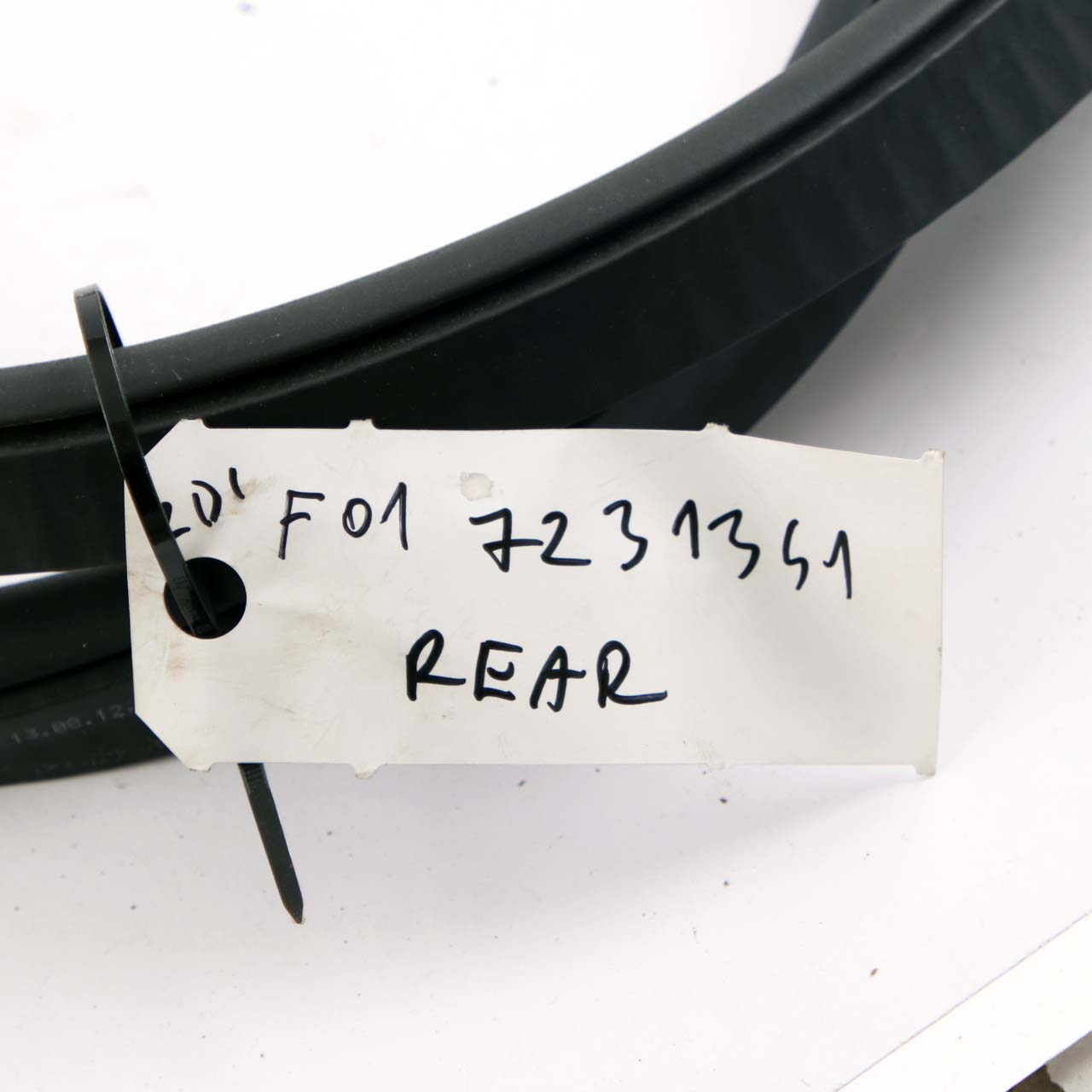 BMW F01 F04 Rear Door Left Right N/O/S Seal Gasket Black 7231341