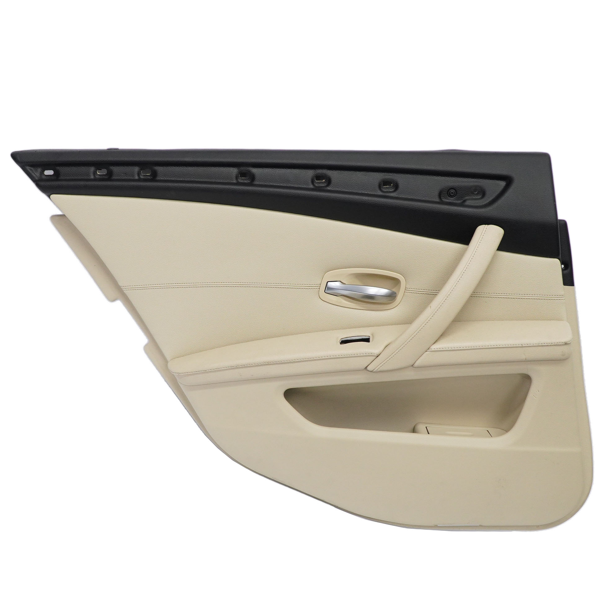 BMW E60 E61 LCI Türverkleidung Hinten Links Leder Creme Beige