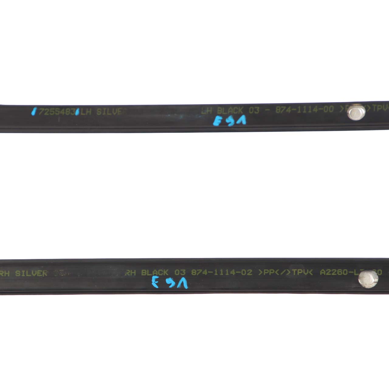 BMW 3 E91 LCI Touring Left Right N/O/S Aluminium Roof Railing Rail Rack Bar Set