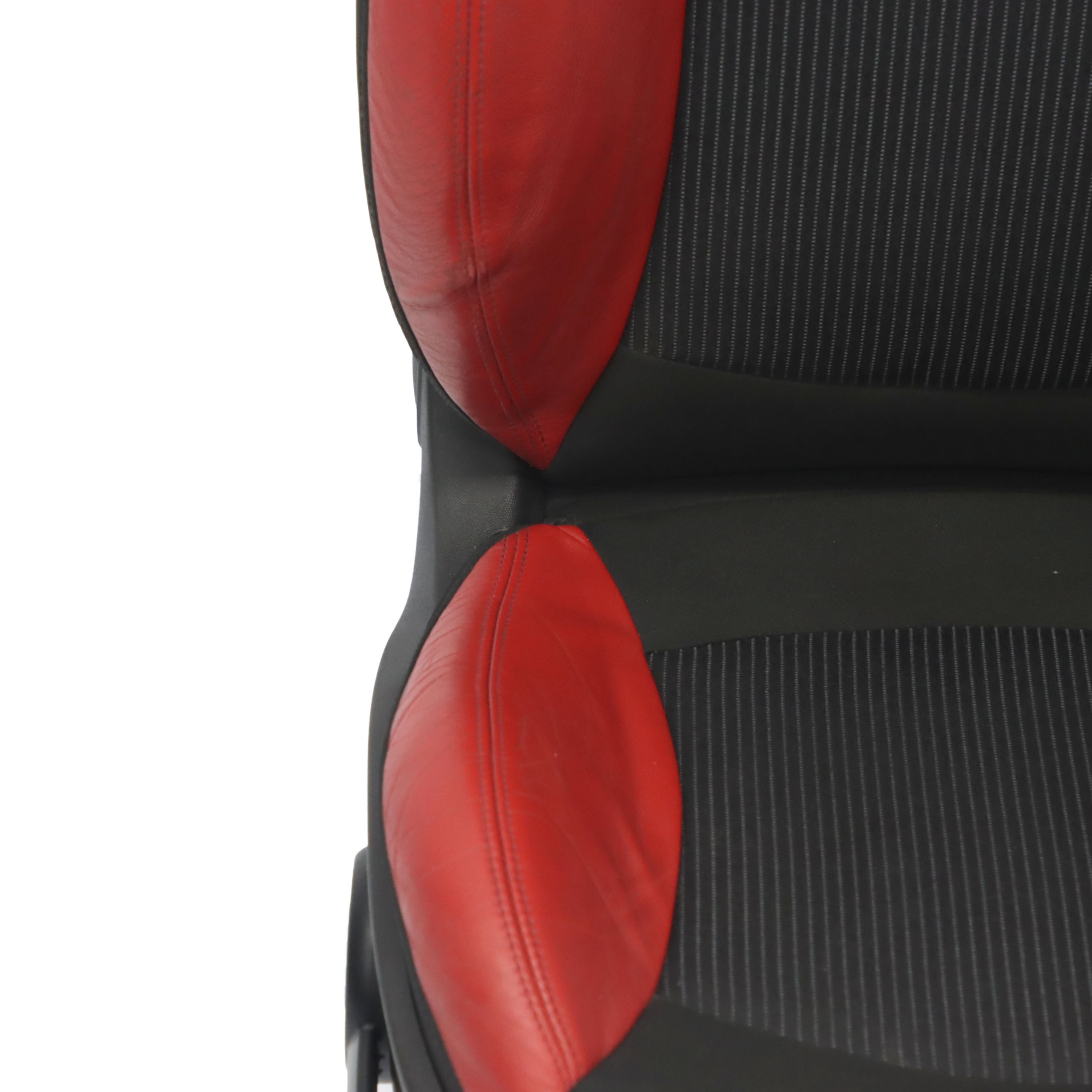 Mini R56 R57 LCI Heizung Sportsitz Sitz Vorne Rechts Lehne Stoff / Leder Rot