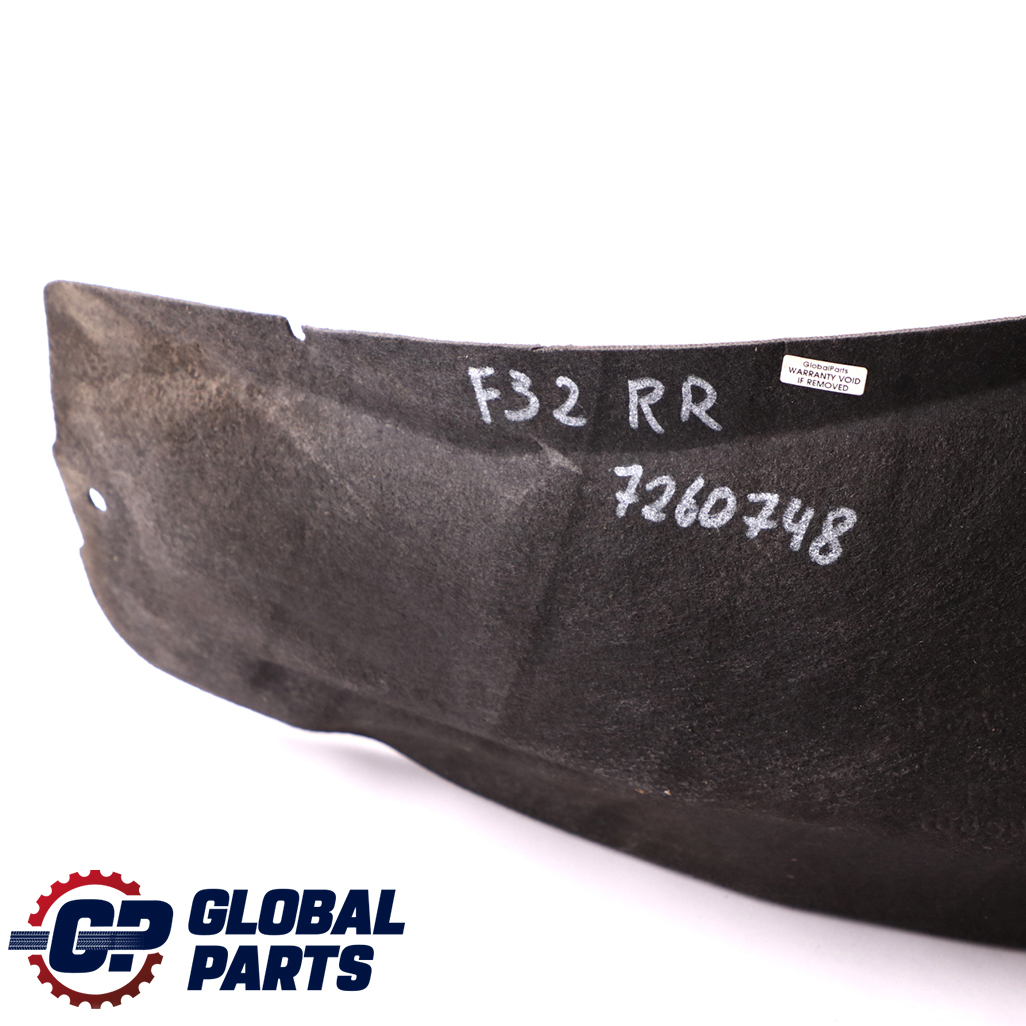 BMW F32 F33 Rear Right O/S Wheel Arch Cover Splash Guard 7260748