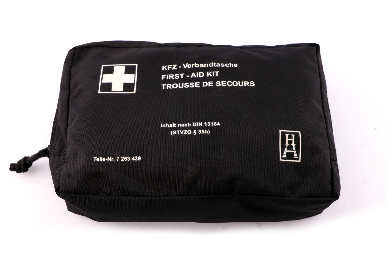 BMW Universal First Aid Emergency Medical Kit Pouch Black 7263439