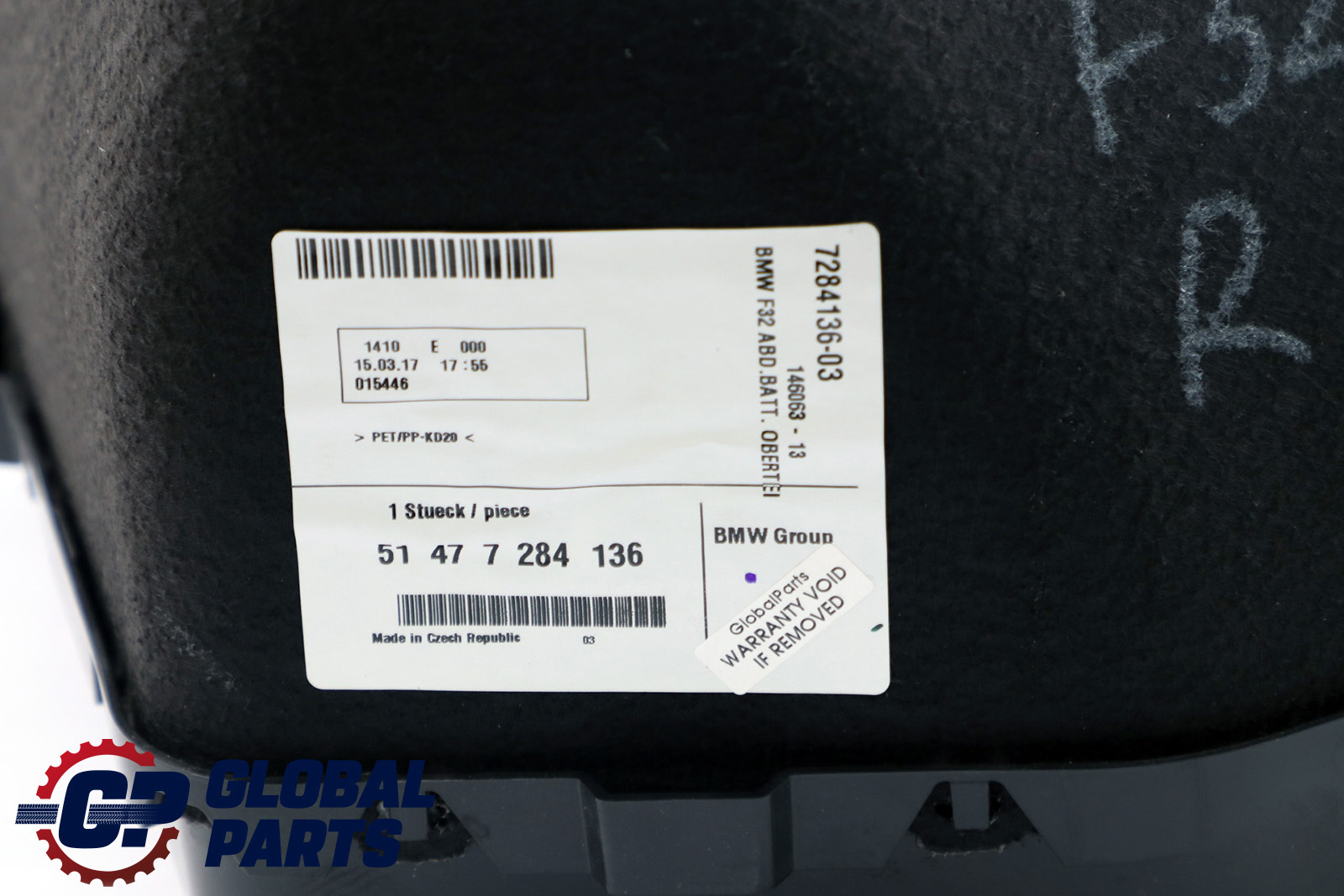 BMW 4 er F32 F82 M4 LCI Abdeckung Batterie Oberteil 7284136