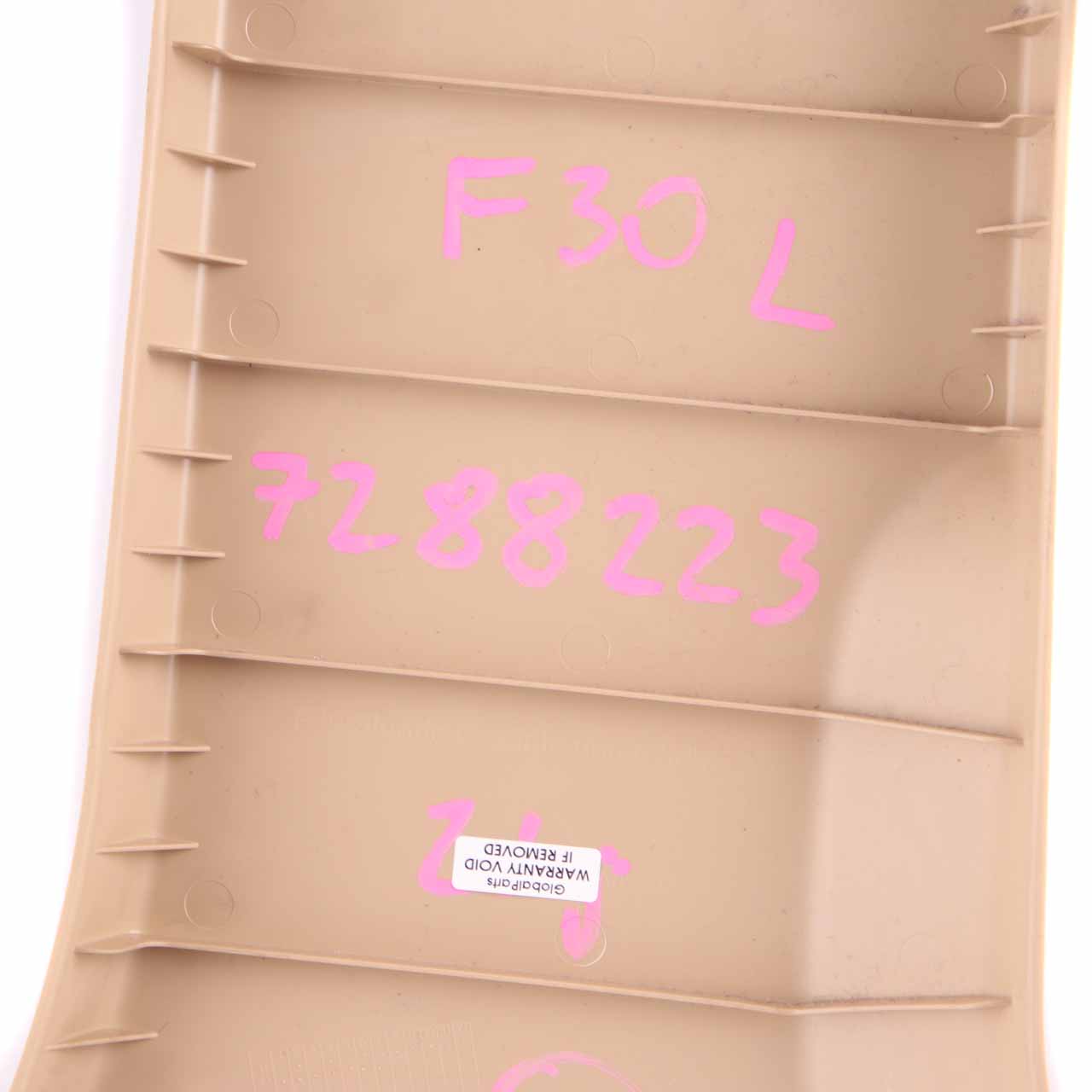 BMW F30 F31 F80 M3 Cover B-Column Bottom Left N/S Veneto Beige 7288223