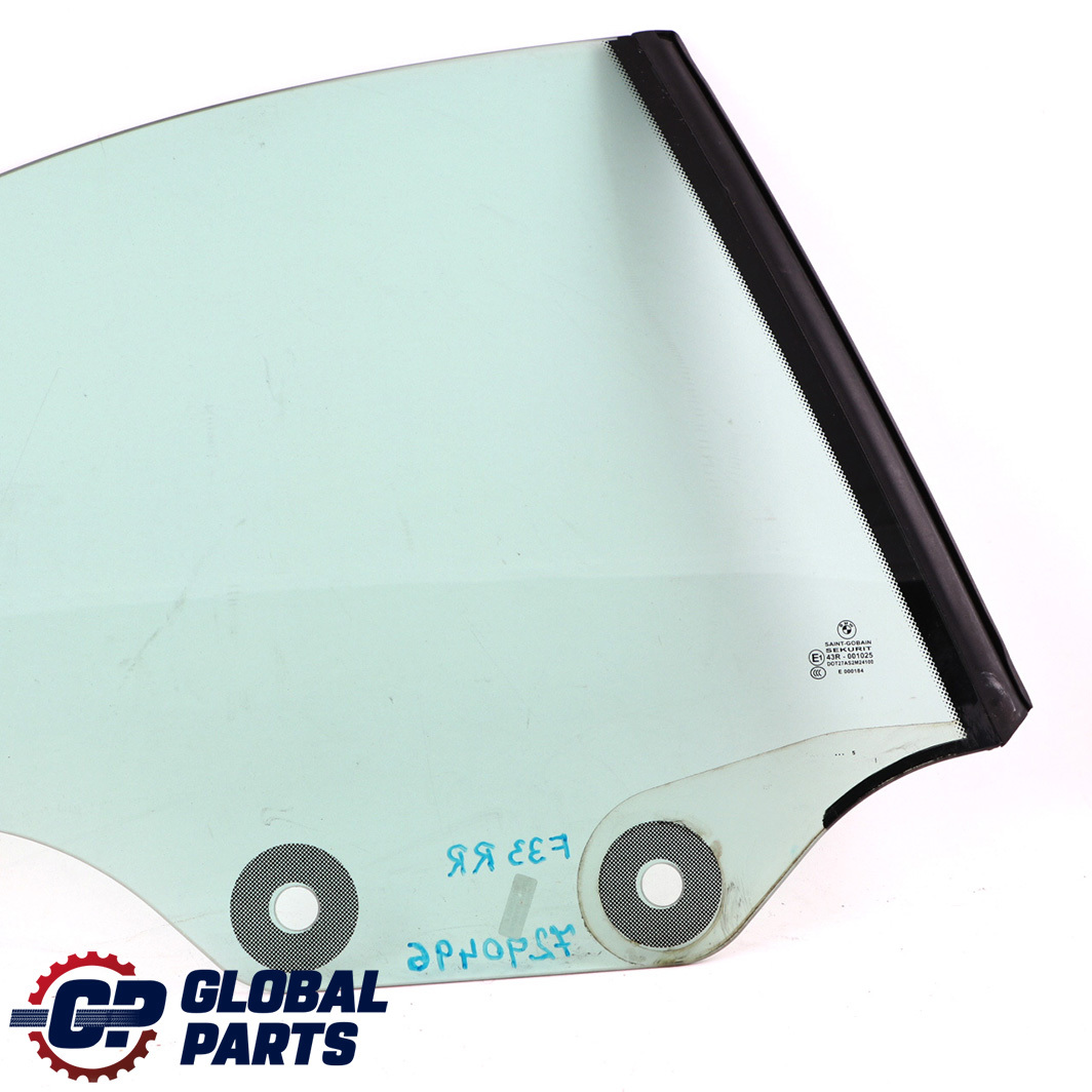 BMW F33 F83 M4 Rear Right O/S Side Window Glass AS2 7290496