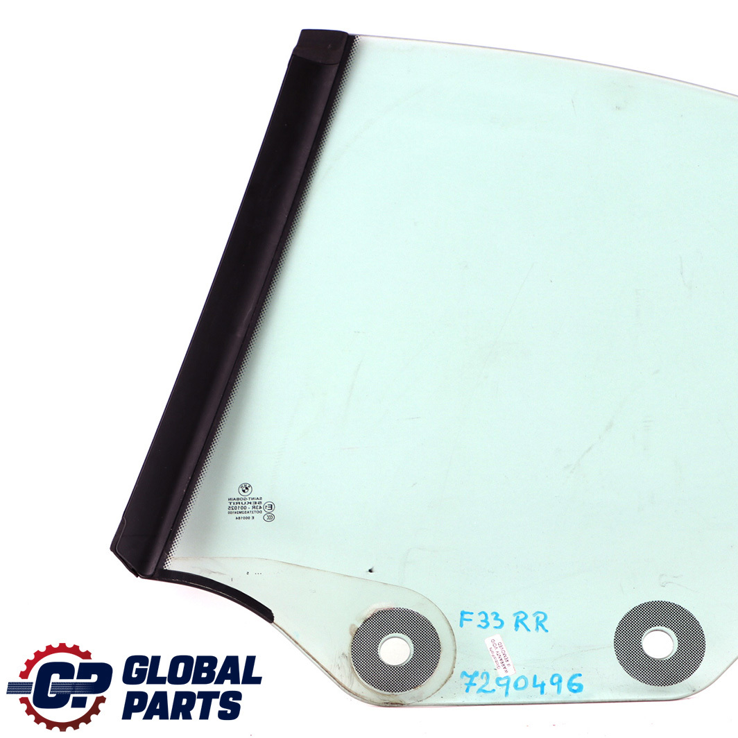 BMW F33 F83 M4 Rear Right O/S Side Window Glass AS2 7290496