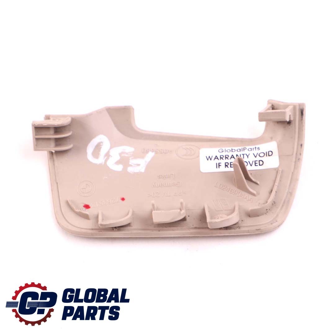 BMW 1 3 er F20 F30 F31 LCI Blende Gurtendbeschlag Links Beige Oyster 7263513