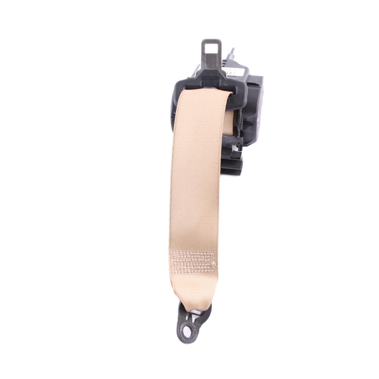 Seat Belt BMW F30 F34 LCI Upper Strap Rear Outer Seatbelt Veneto Beige 7310159