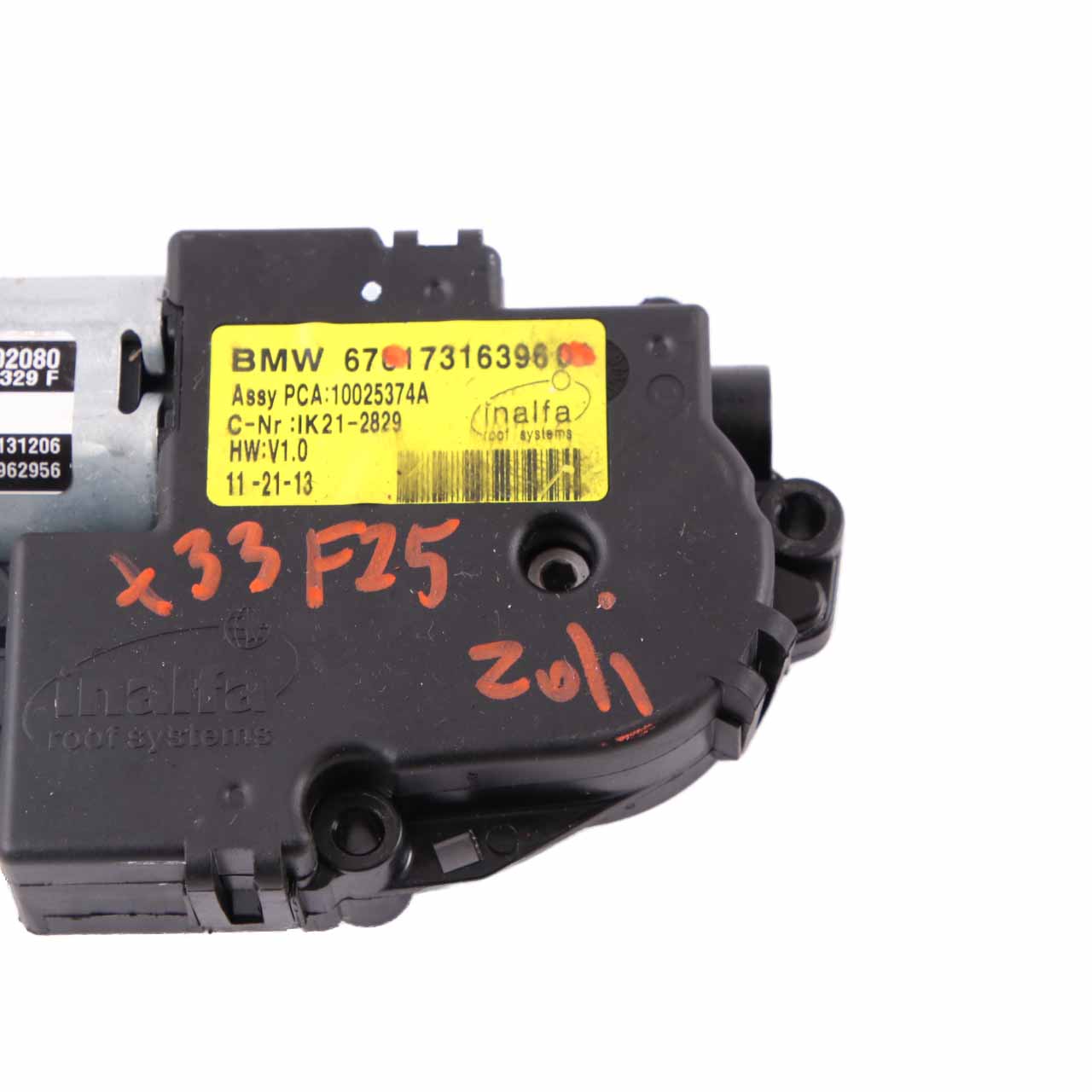 Sunroof Drive BMW X3 F25 Sliding Roof Unit Motor Actuator 7316396