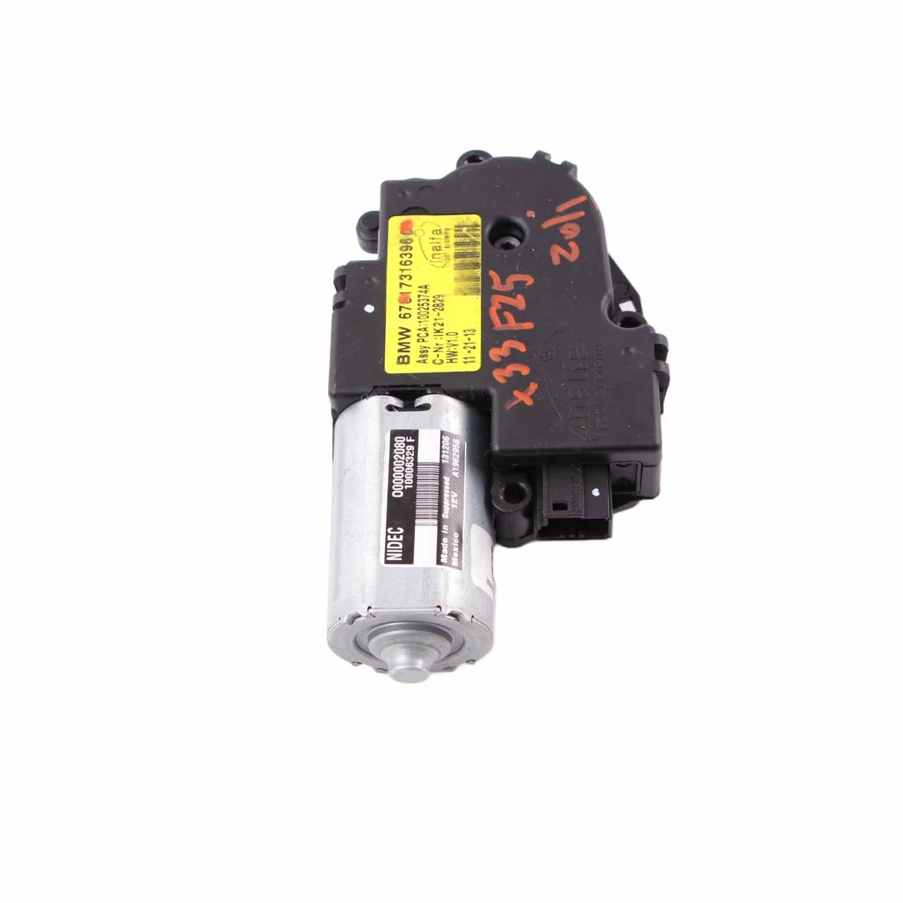 Sunroof Drive BMW X3 F25 Sliding Roof Unit Motor Actuator 7316396