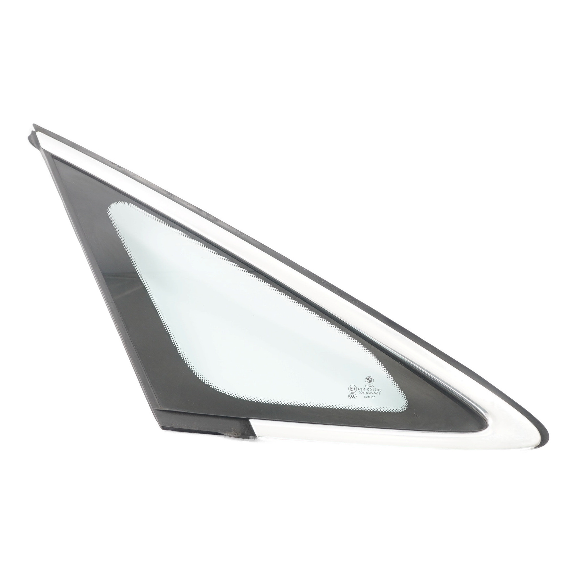 BMW F45 Quarter Window Front Right O/S Triangle Glass AS2 Glazing Chrome 7326156