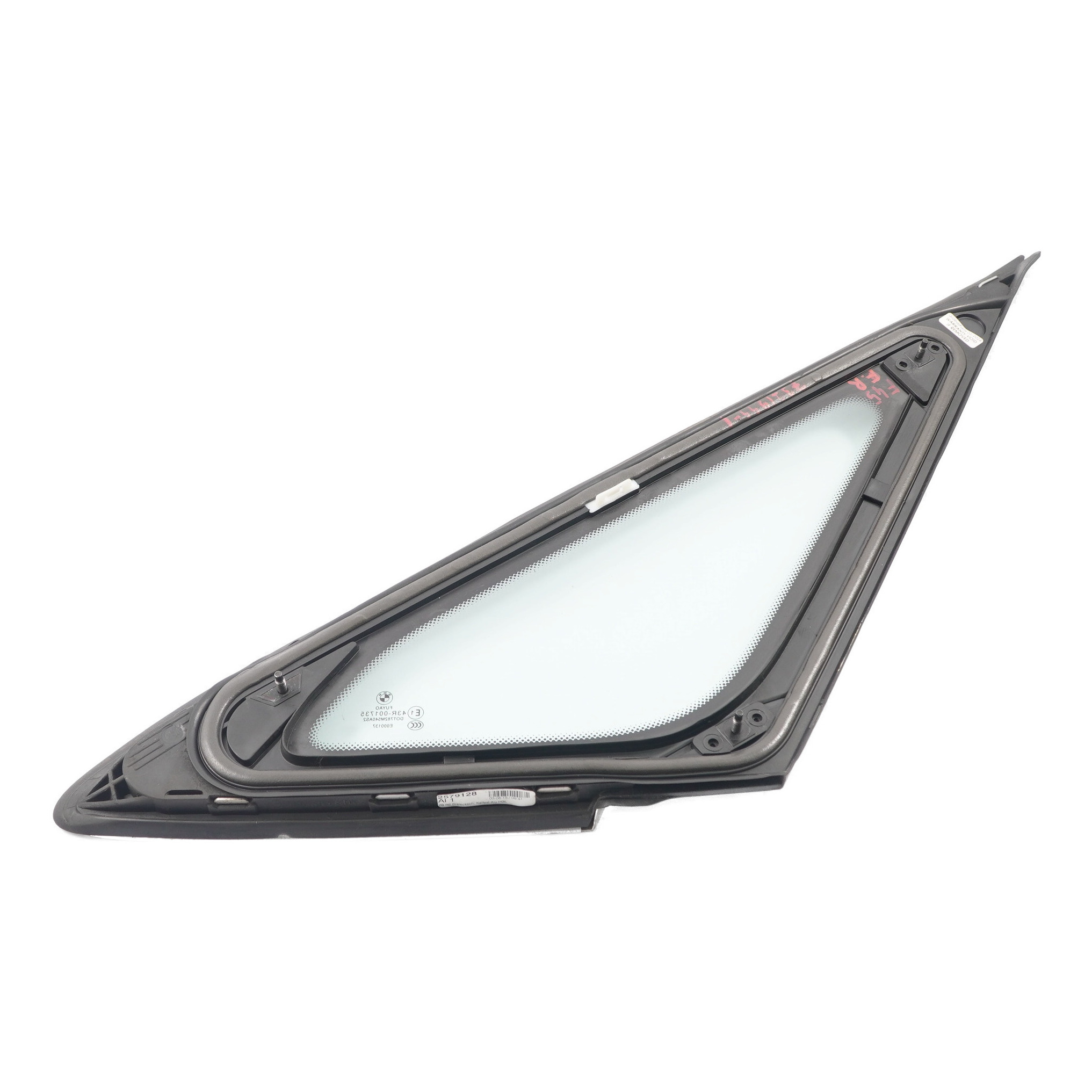 BMW F45 Quarter Window Front Right O/S Triangle Glass AS2 Glazing Chrome 7326156