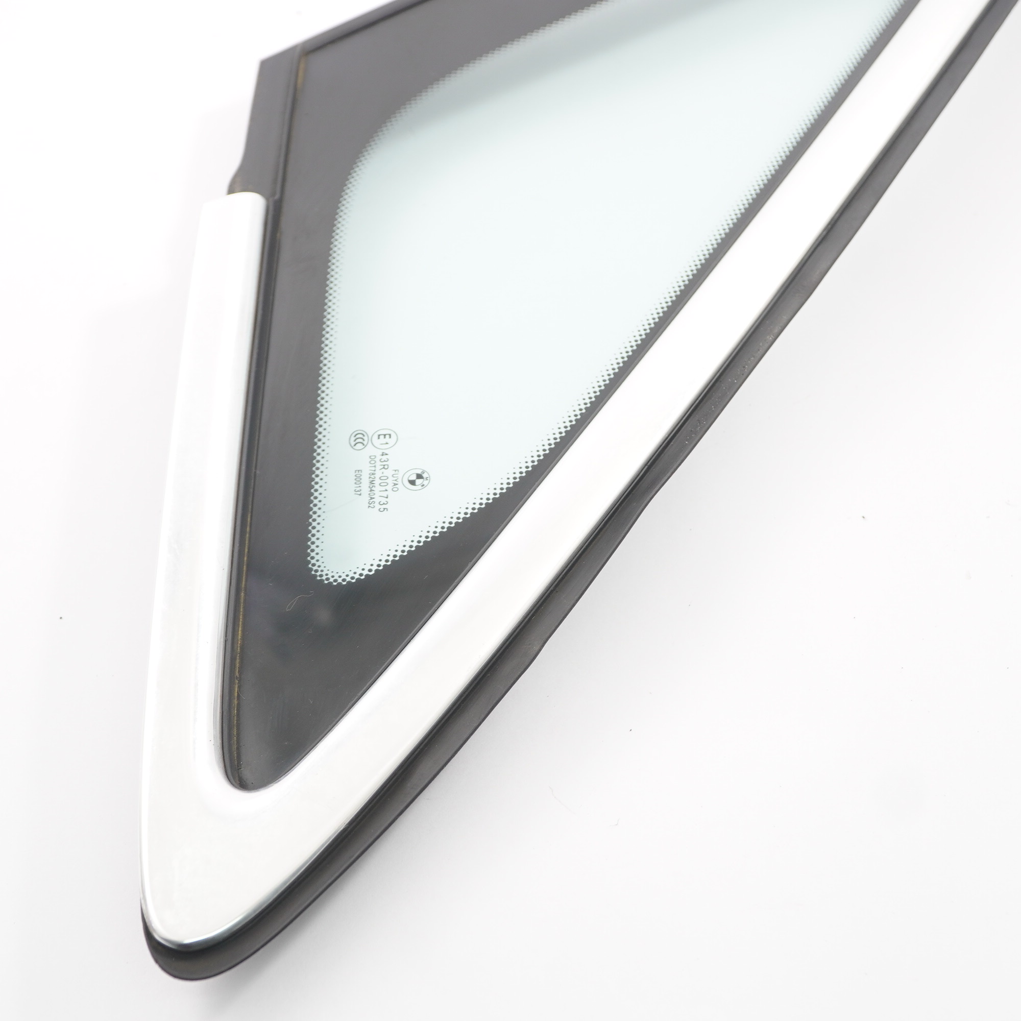 BMW F45 Quarter Window Front Right O/S Triangle Glass AS2 Glazing Chrome 7326156