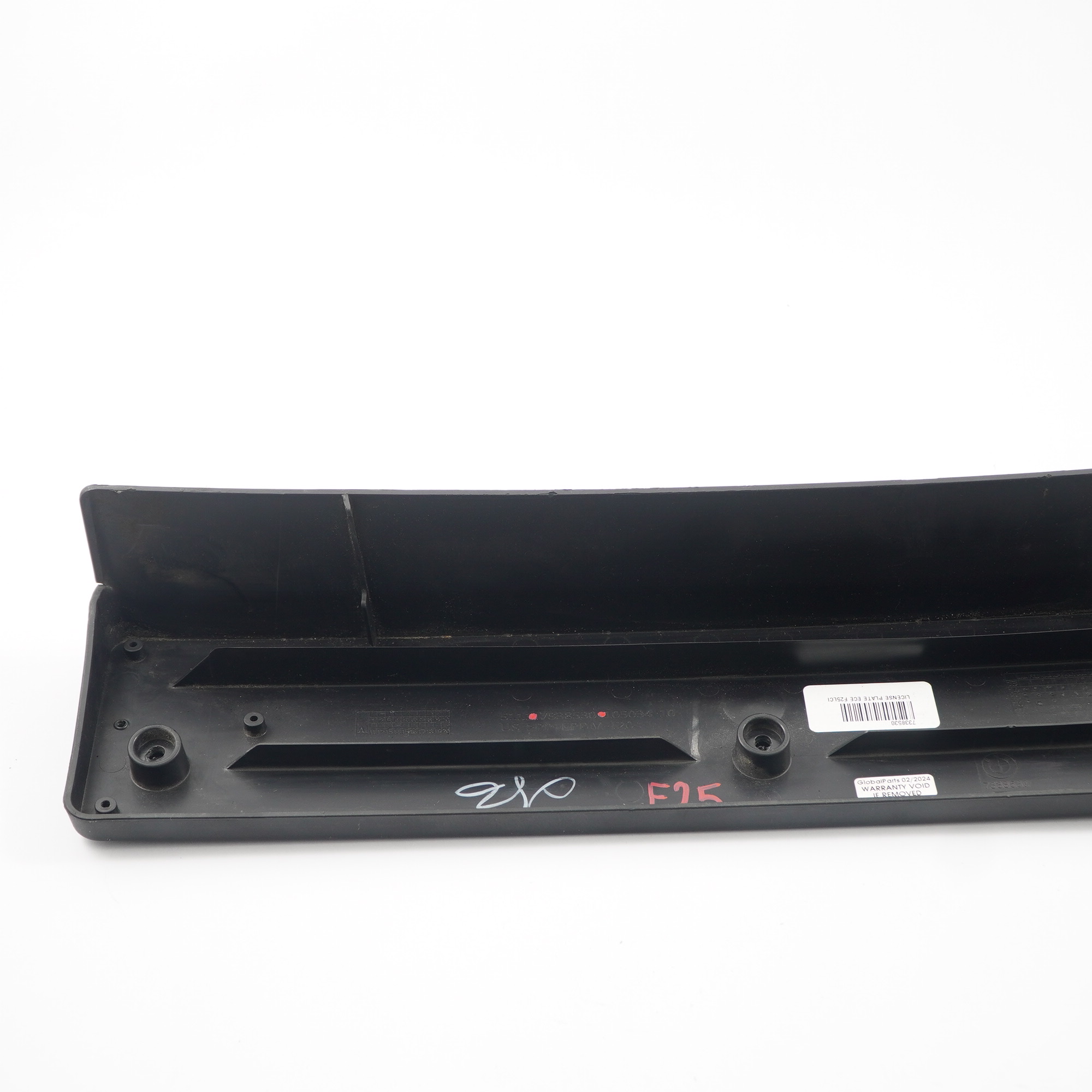 BMW X3 F25 Front Licence Number Plate Holder Base Plate Trim Cover 7338530