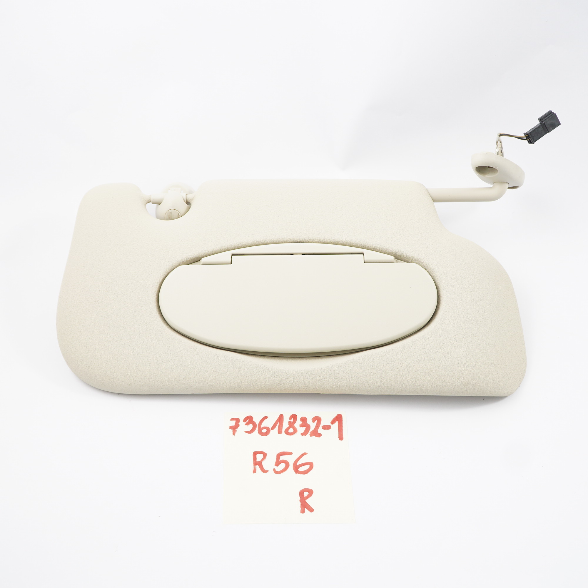 MINI R55 R56 LCI Sonnenblendenspiegel Rechts Light Beige 7361832