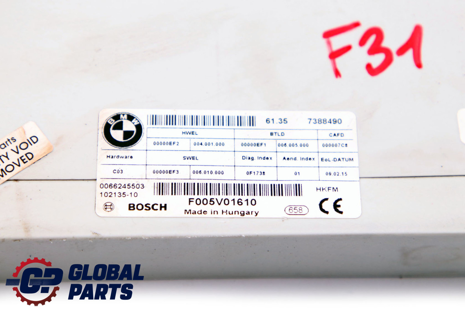 BMW F31 Körper Gehäuse Steuereinheit Modul HKFM 7388490 0066245503 F005V01610