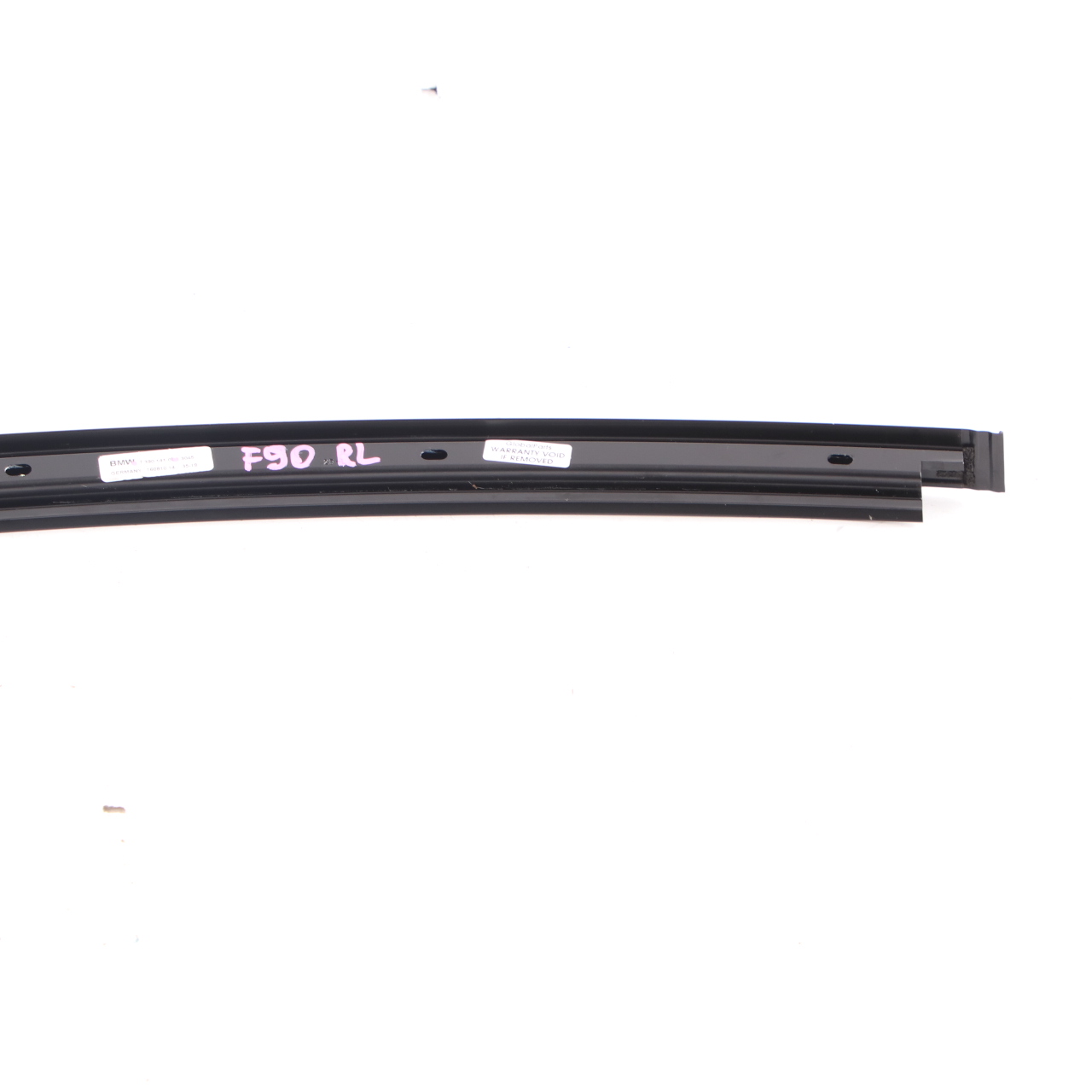 BMW G30 Window Guide Rear Left N/S Pillar Trim Strip High Gloss 7390141