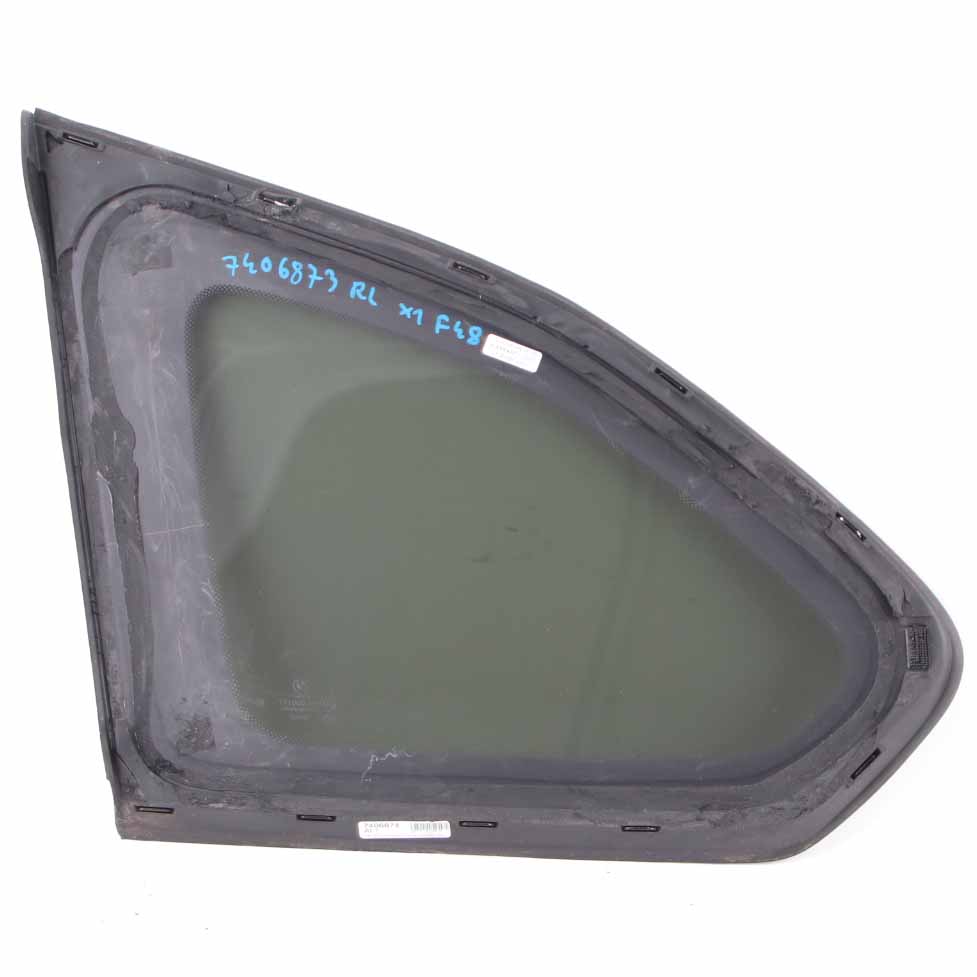 BMW X1 F48 Quarter Side Window Rear Right O/S Black Glazing Glass AS3 7406874