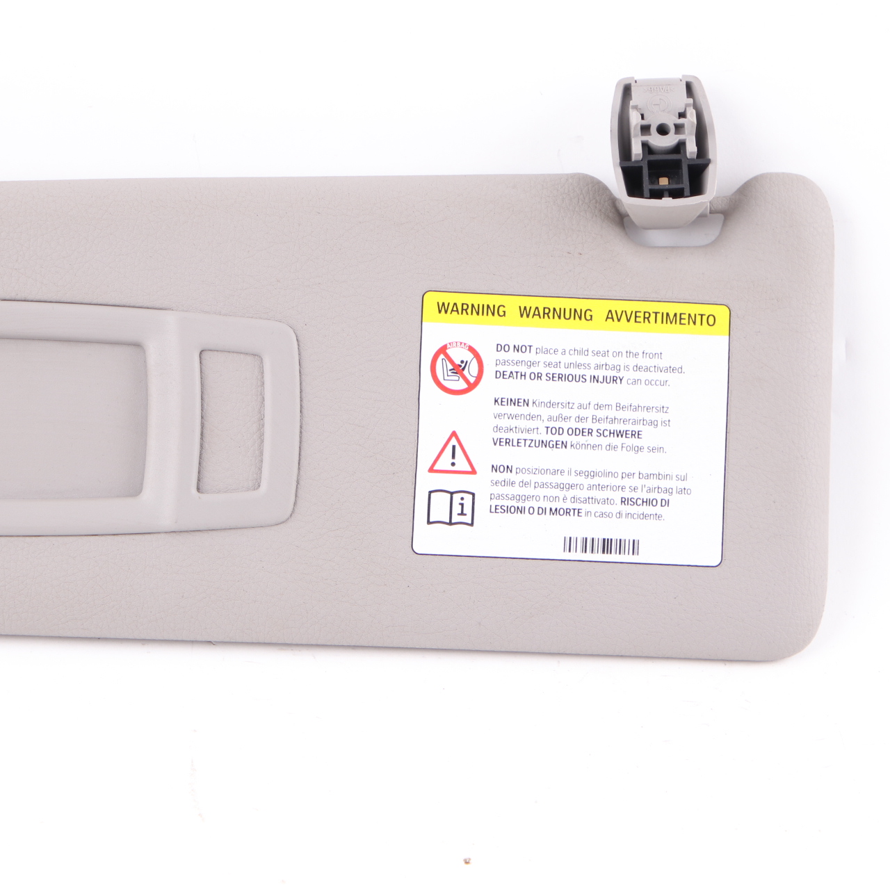 Sonnenblende BMW F30 F31 Spiegel Links Panel Label Everestgrau 7419305