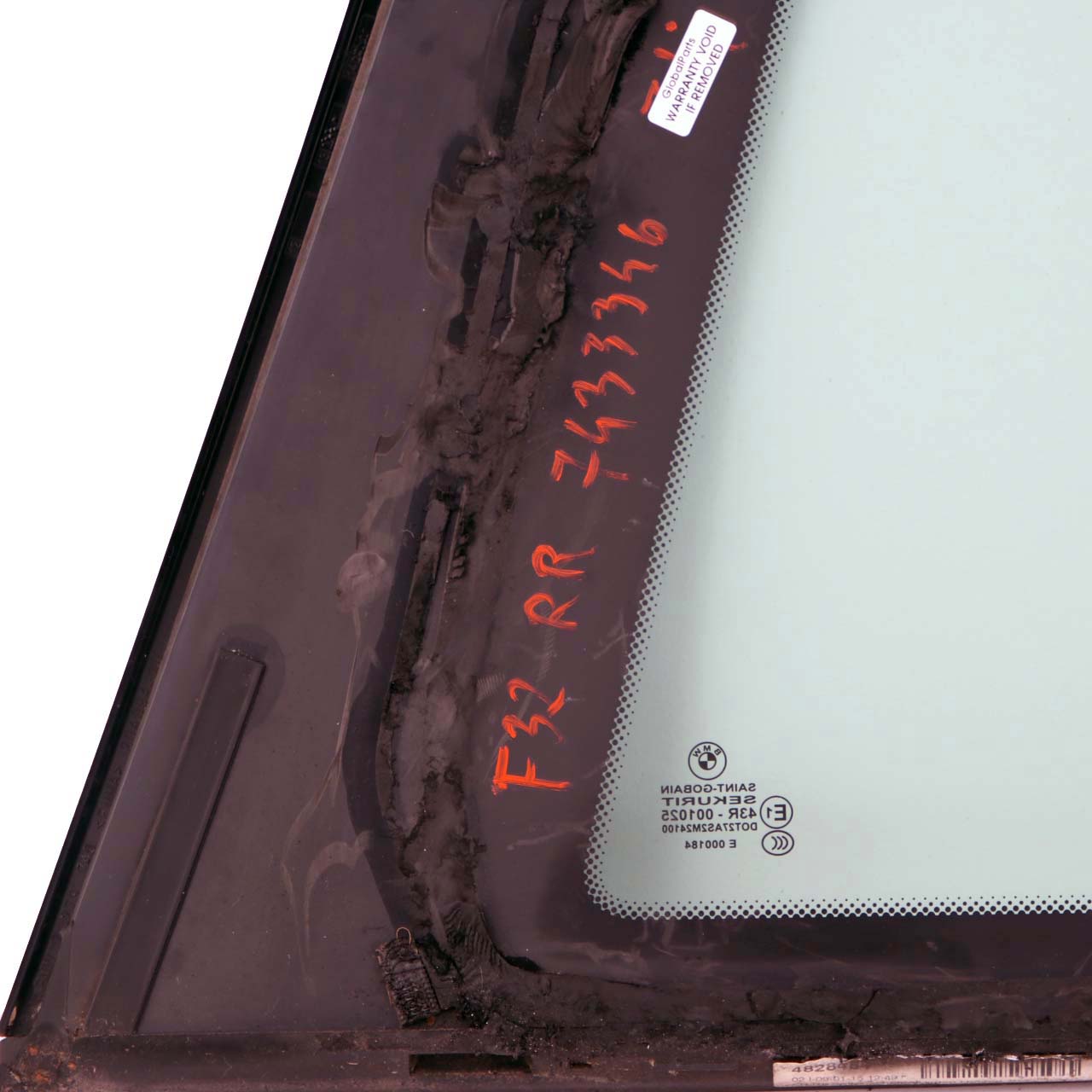 Window Glass BMW F32 Side Fixed Door Rear Right O/S AS2 7433346