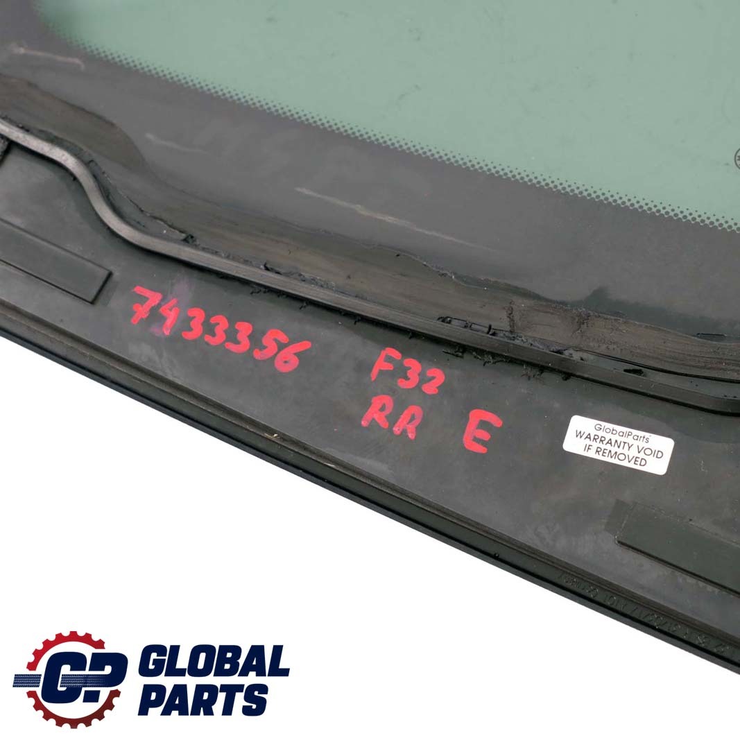 BMW 4 Series F32 Door Fixed Side Window Glass Rear Right O/S 7433356