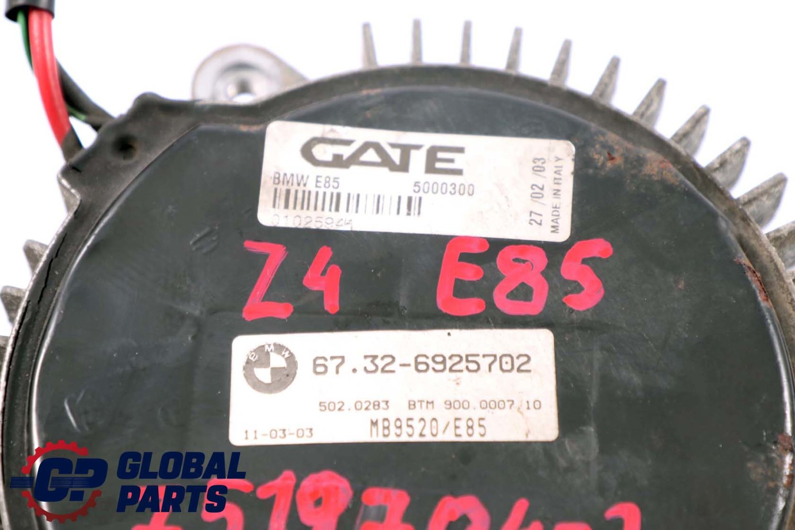 BMW Z4 er E85 Lüfterzarge Lüfter Motor 400W 6925702 7519704