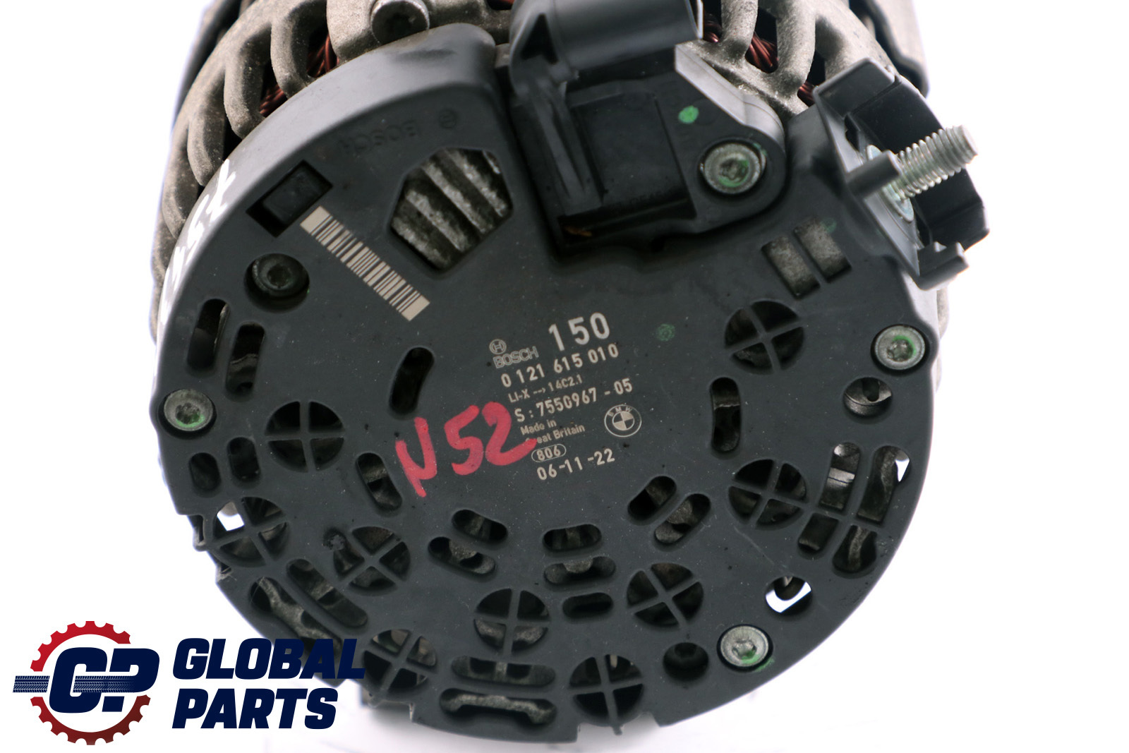 BMW 1 3 5 Series E60 E61 E87 E90 E91 N52 Alternator Generator 155A 7543083