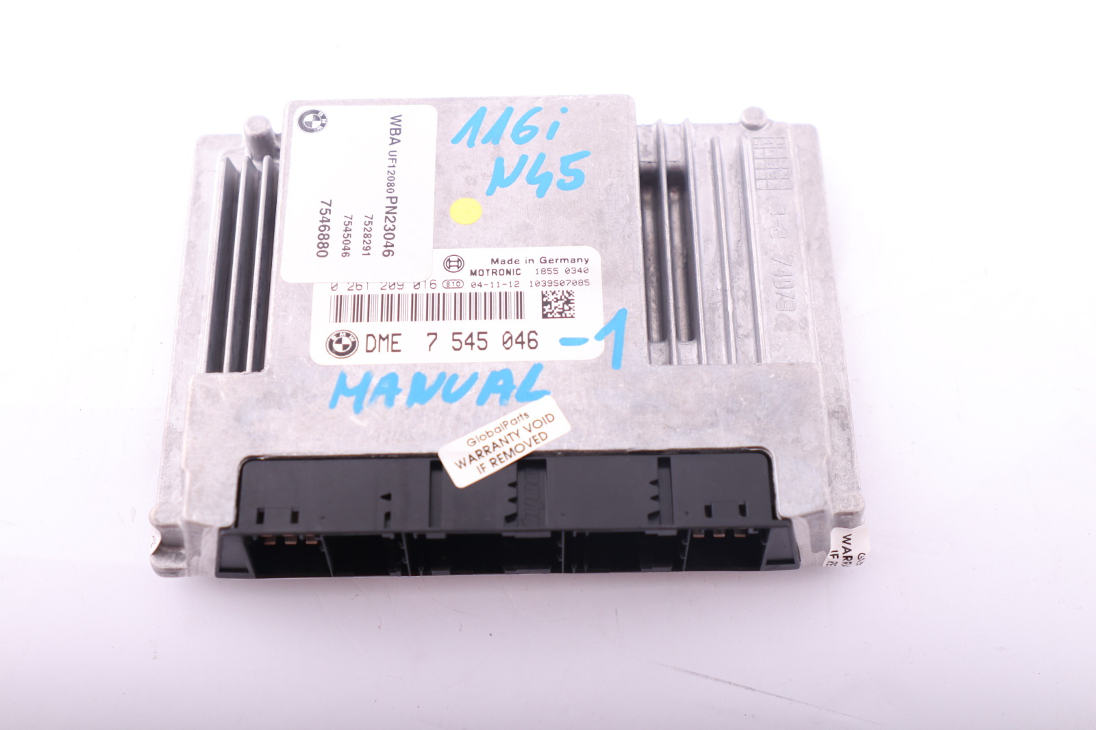 BMW 1 3 er E87 E90 ECU N45 116i 316i Motor Steuergerät DME 7545046 0261209016